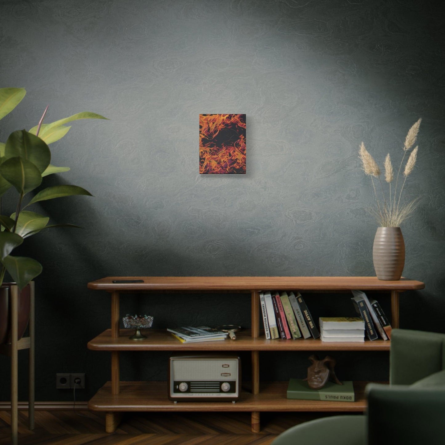 Matte Canvas, Stretched, 1.25" - Fire - Transforming Blaze" - Elements Collection - Artsquarenft