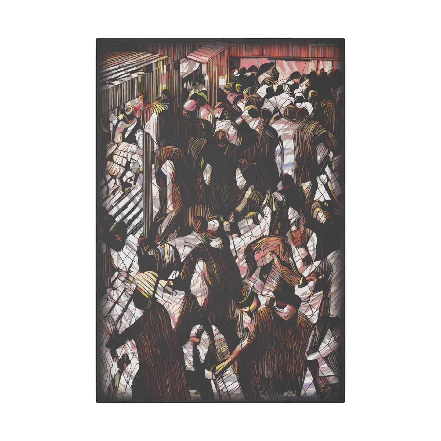 Giclée Print Canvas - "Migratory Theater - Eighth Piece by Luigi_ArtSquare" - Artsquarenft