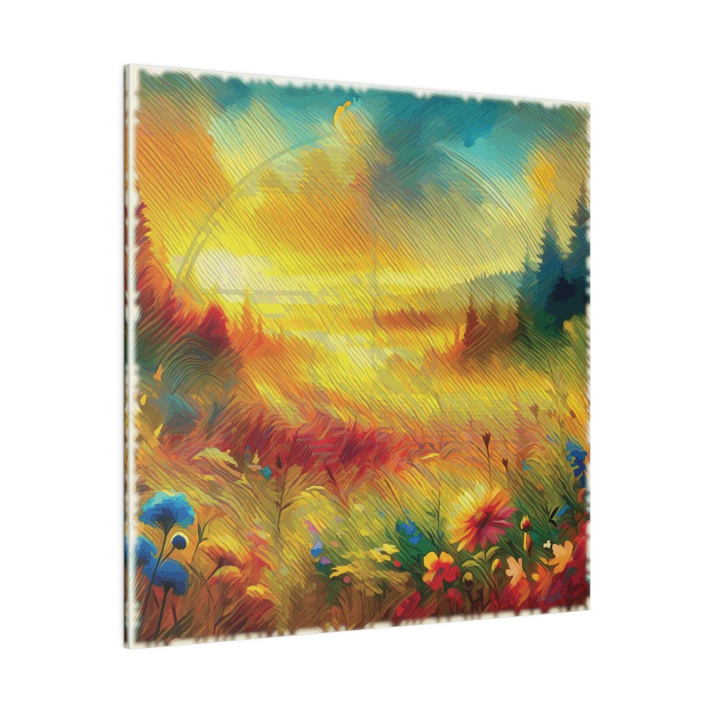 Sunlit Meadow Blossom - Matte Canvas, Stretched, 0.75" - Artsquarenft