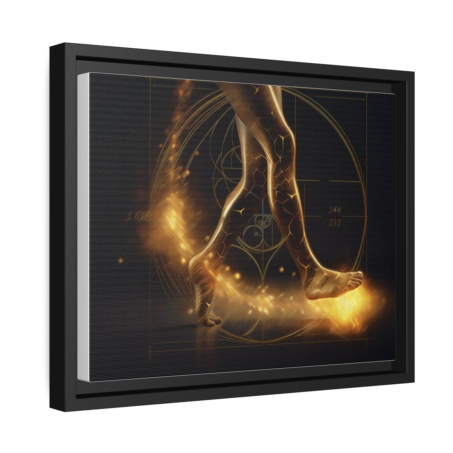 Matte Canvas, Black Frame - "Midnight Journey" Collection - Artsquarenft