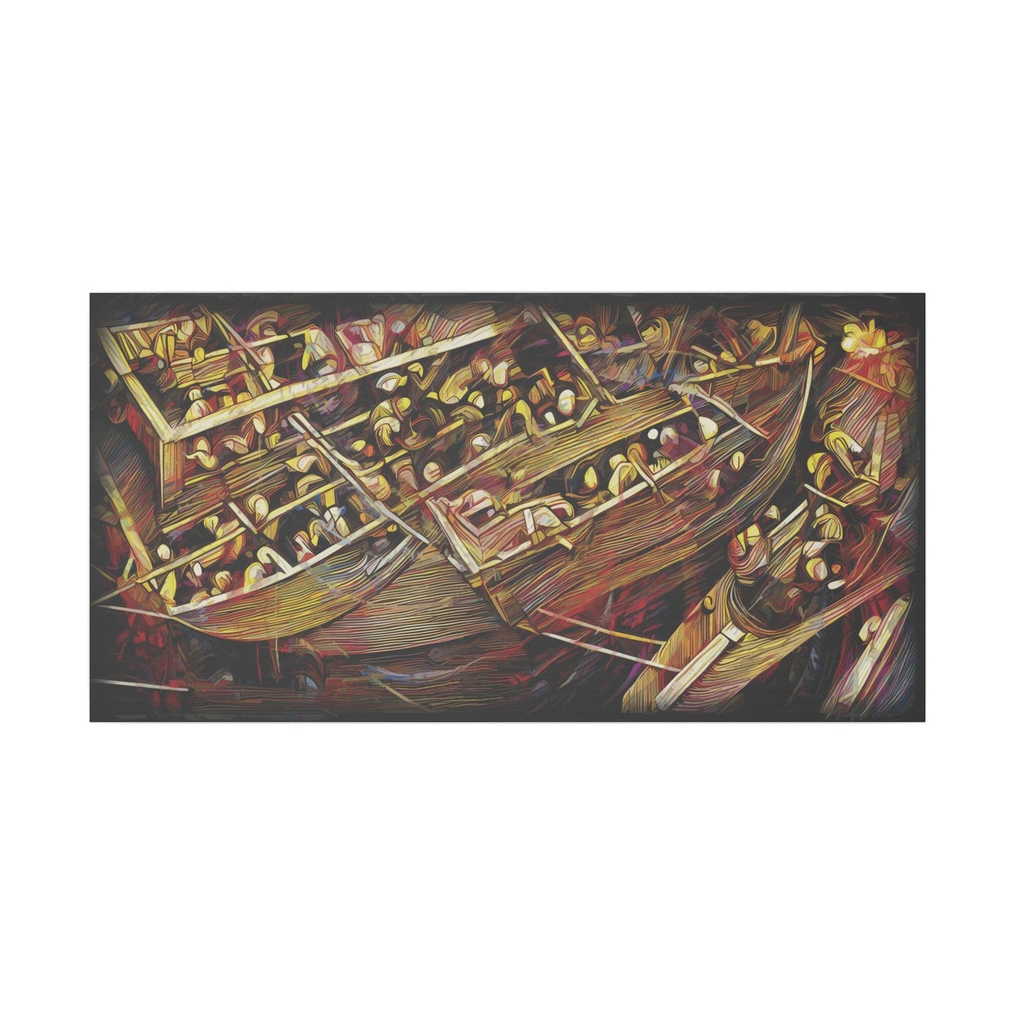Giclée Print Canvas - "Migratory Theater - Third Piece by Luigi_ArtSquare" - Artsquarenft
