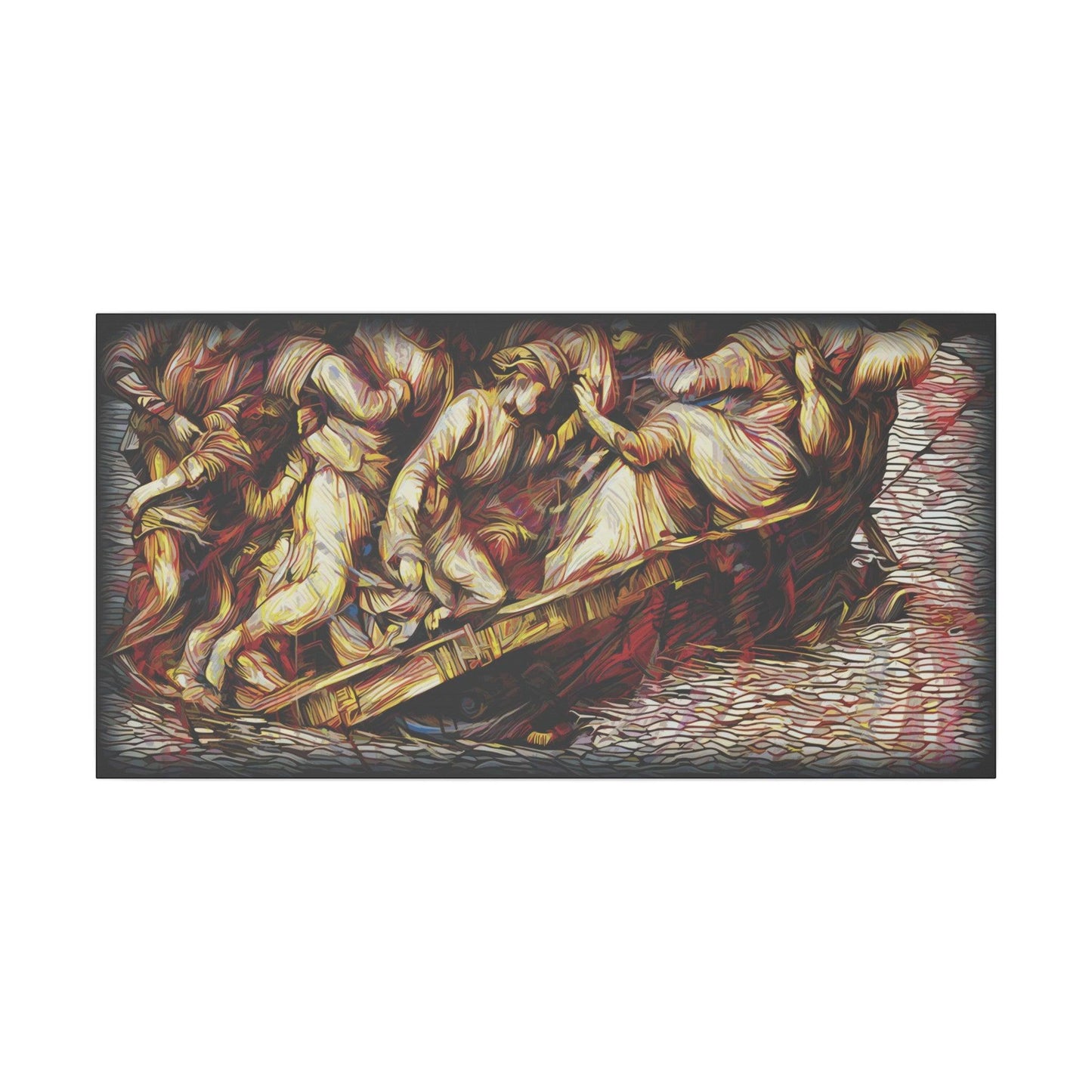 Giclée Print Canvas - "Migratory Theater - Fourth Piece by Luigi_ArtSquare" - Artsquarenft