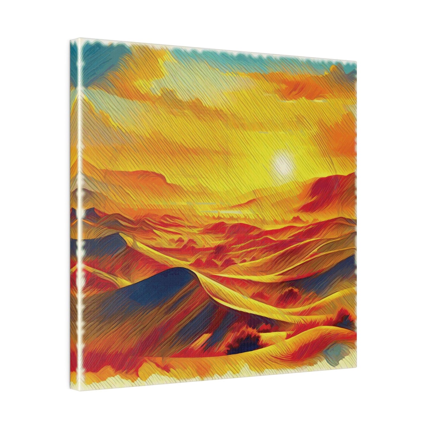 Golden Desert Mirage - Matte Canvas, Stretched, 0.75" - Artsquarenft