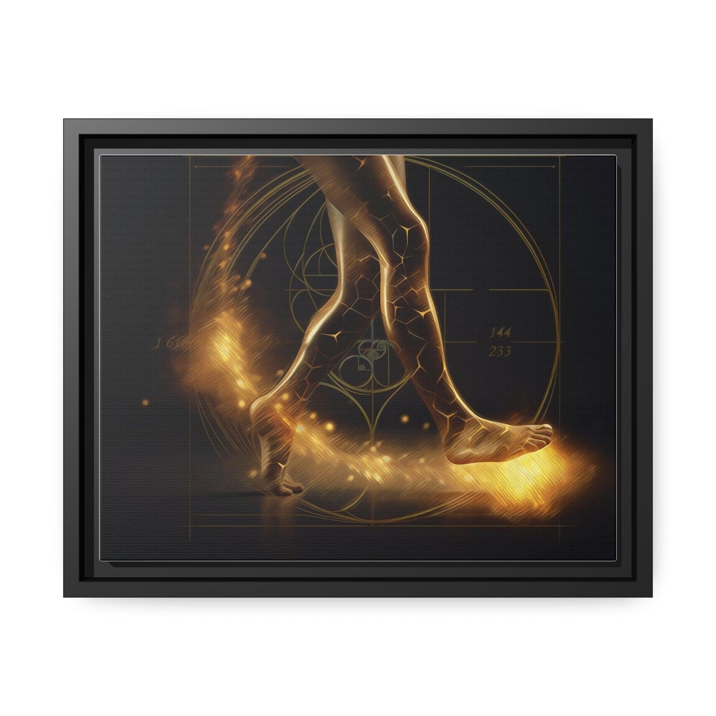 Matte Canvas, Black Frame - "Midnight Journey" Collection - Artsquarenft