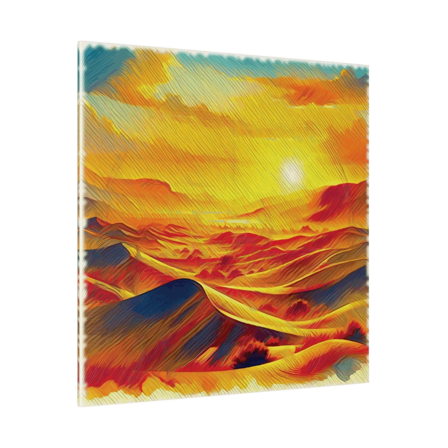 Golden Desert Mirage - Matte Canvas, Stretched, 0.75" - Artsquarenft