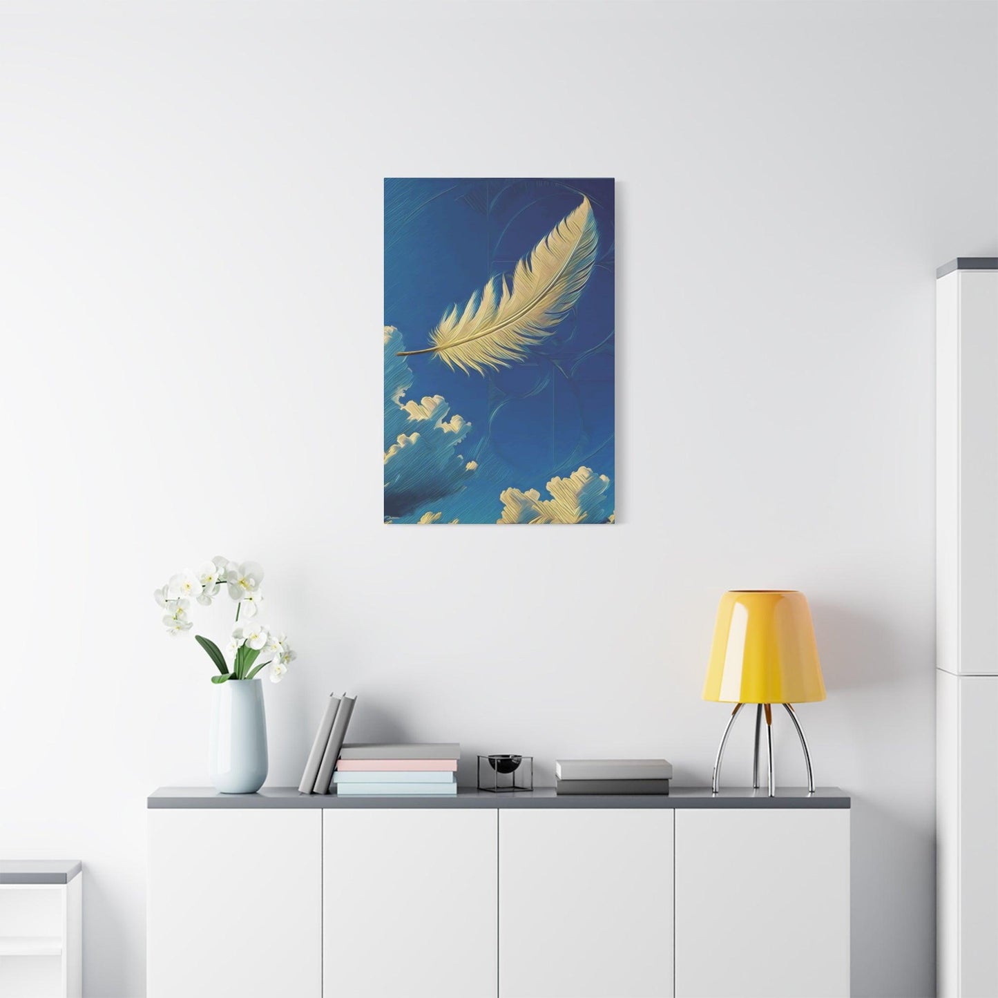 Matte Canvas, Stretched, 1.25" - Air - Breath of Life" - Elements Collection - Artsquarenft
