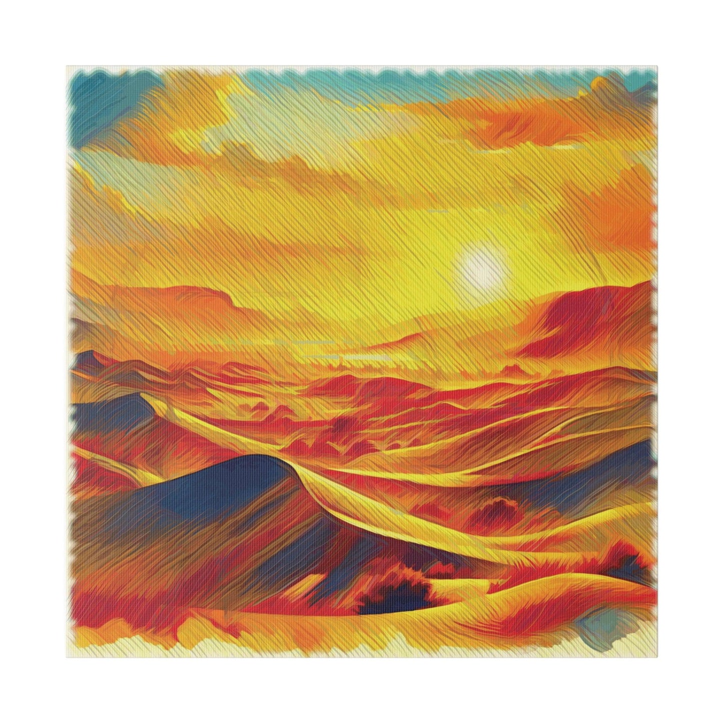 Golden Desert Mirage - Matte Canvas, Stretched, 0.75" - Artsquarenft