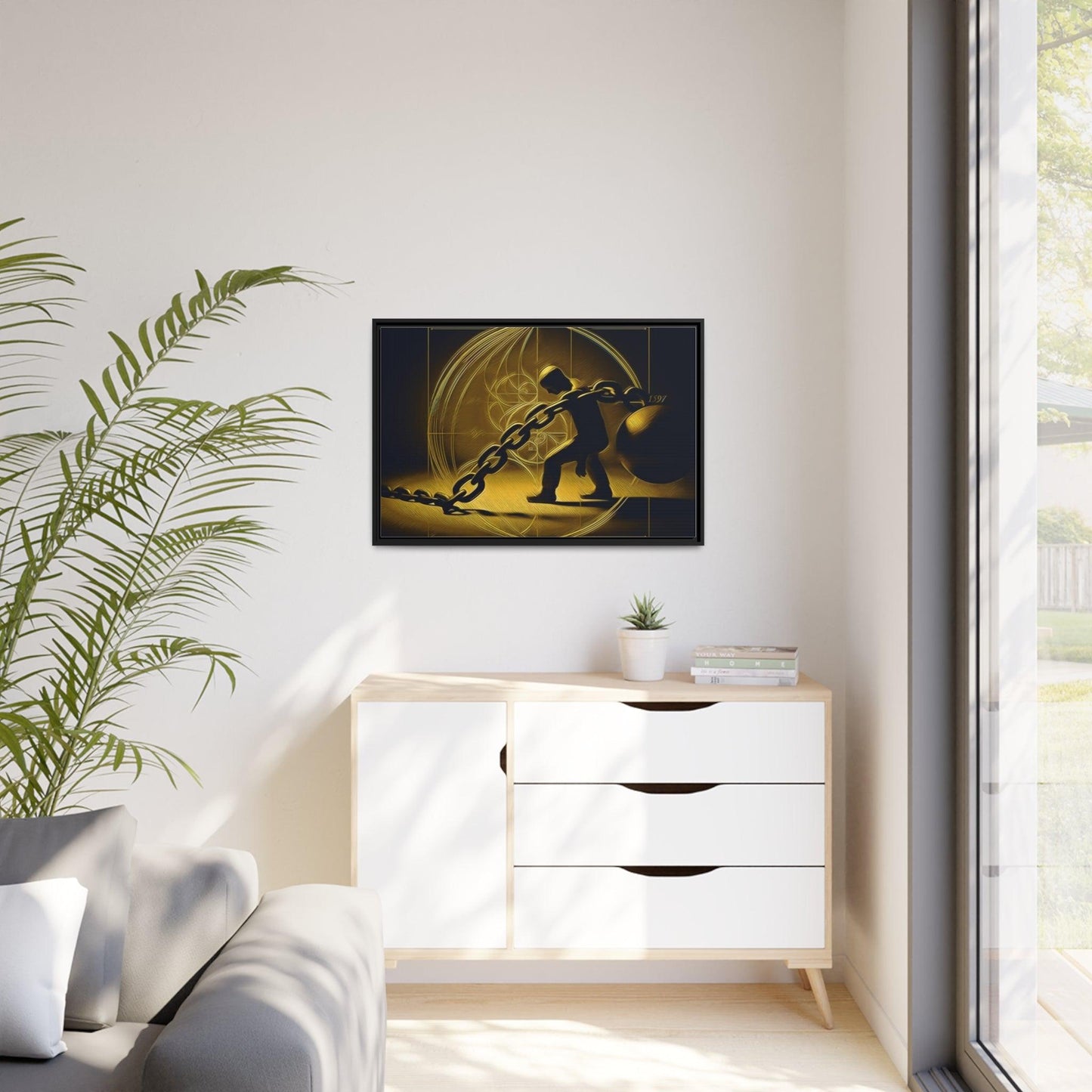 Matte Canvas, Black Frame - "Midnight Journey" Collection - Artsquarenft
