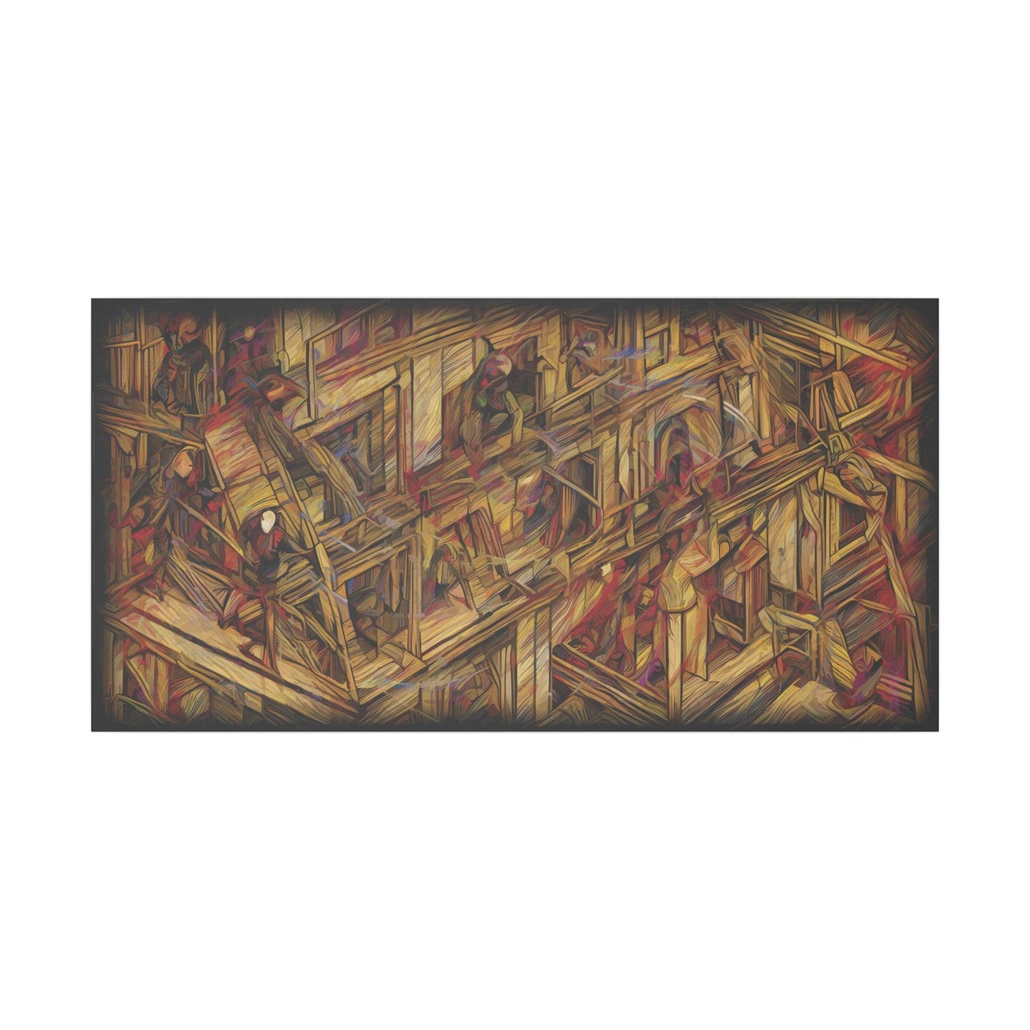 Giclée Print Canvas "Migratory Theater - First Piece by Luigi_ArtSquare" - Artsquarenft