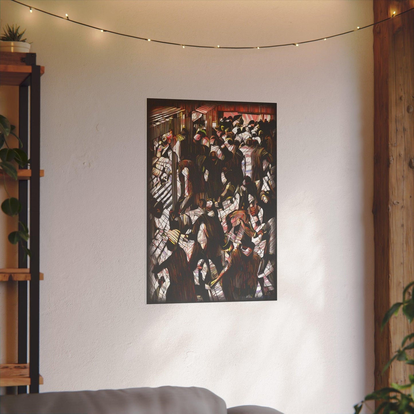 Giclée Print Canvas - "Migratory Theater - Eighth Piece by Luigi_ArtSquare" - Artsquarenft