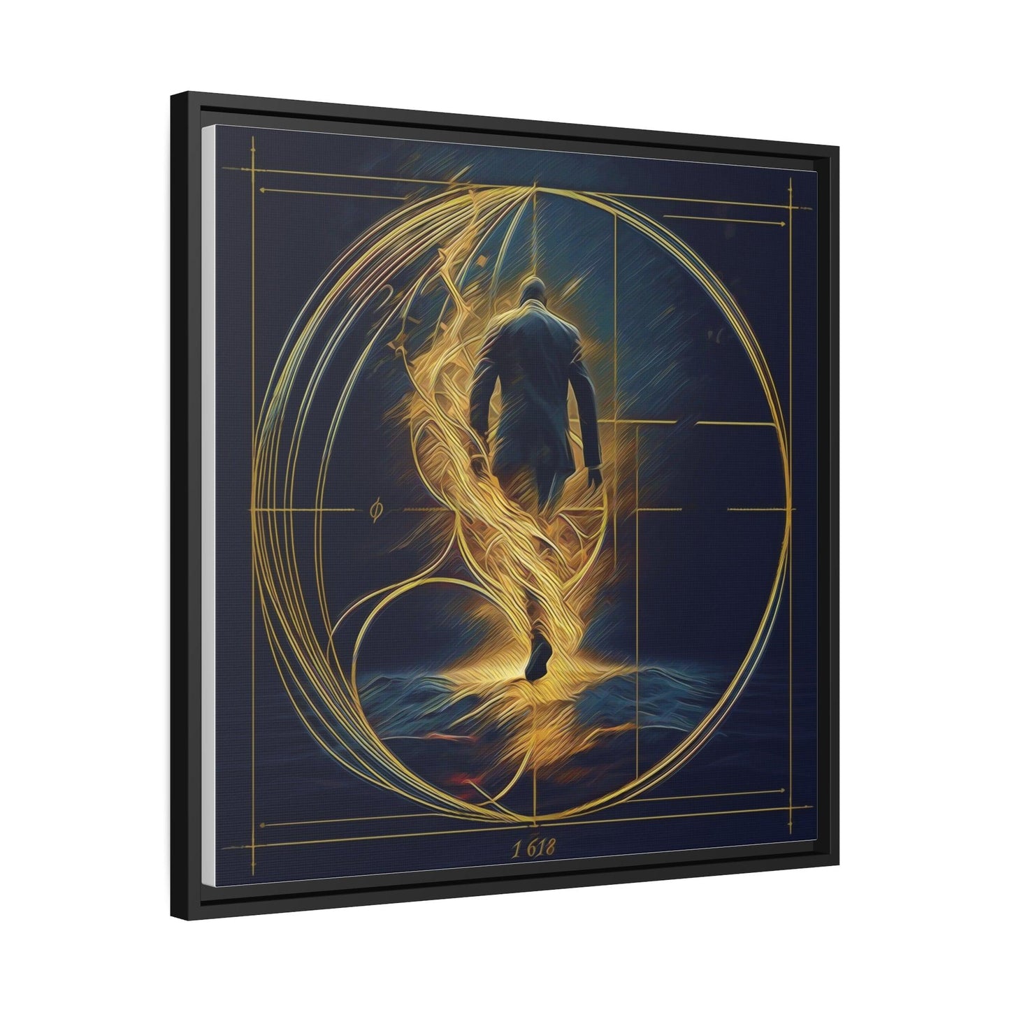 Matte Canvas, Black Frame - "Midnight Journey" Collection - Artsquarenft