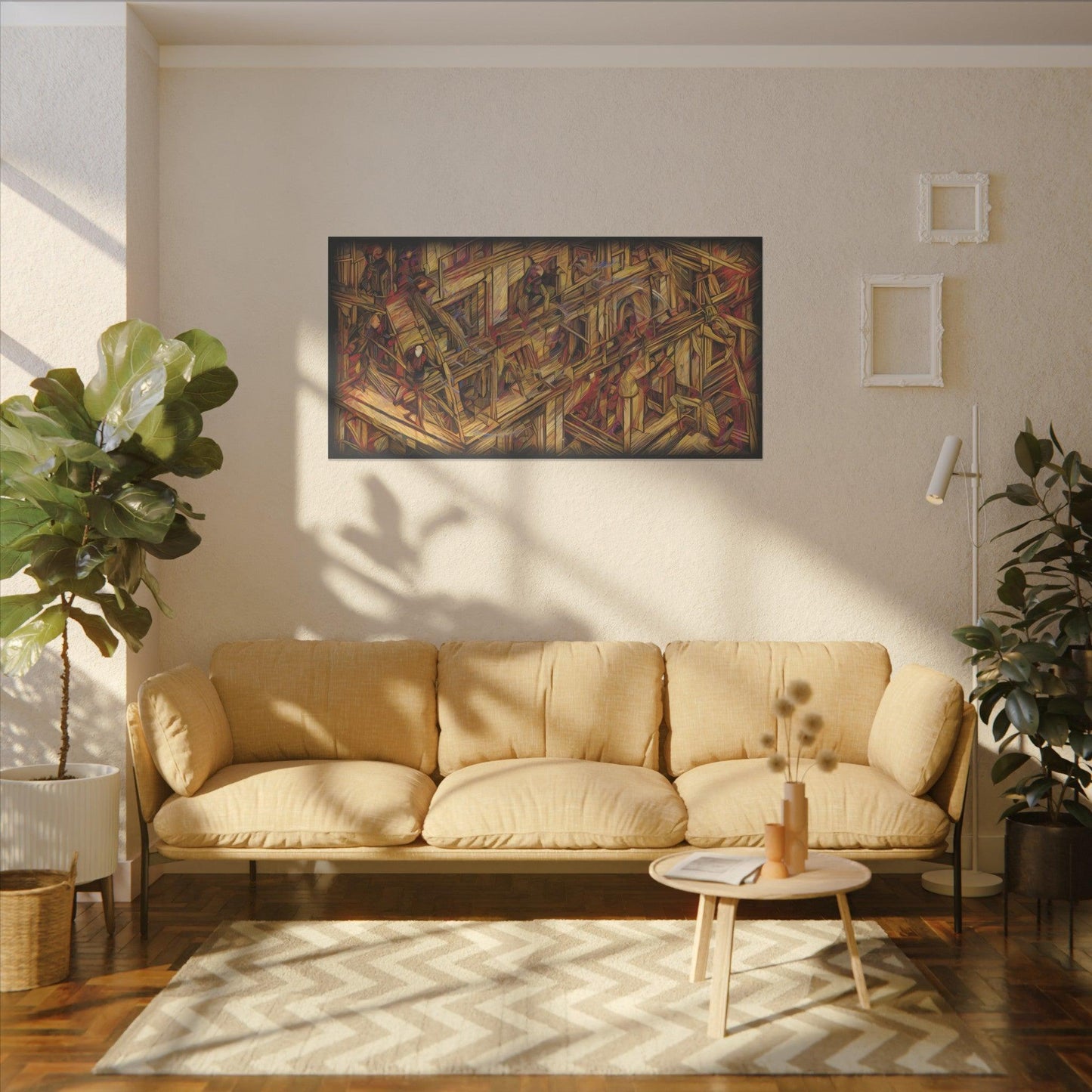 Giclée Print Canvas "Migratory Theater - First Piece by Luigi_ArtSquare" - Artsquarenft