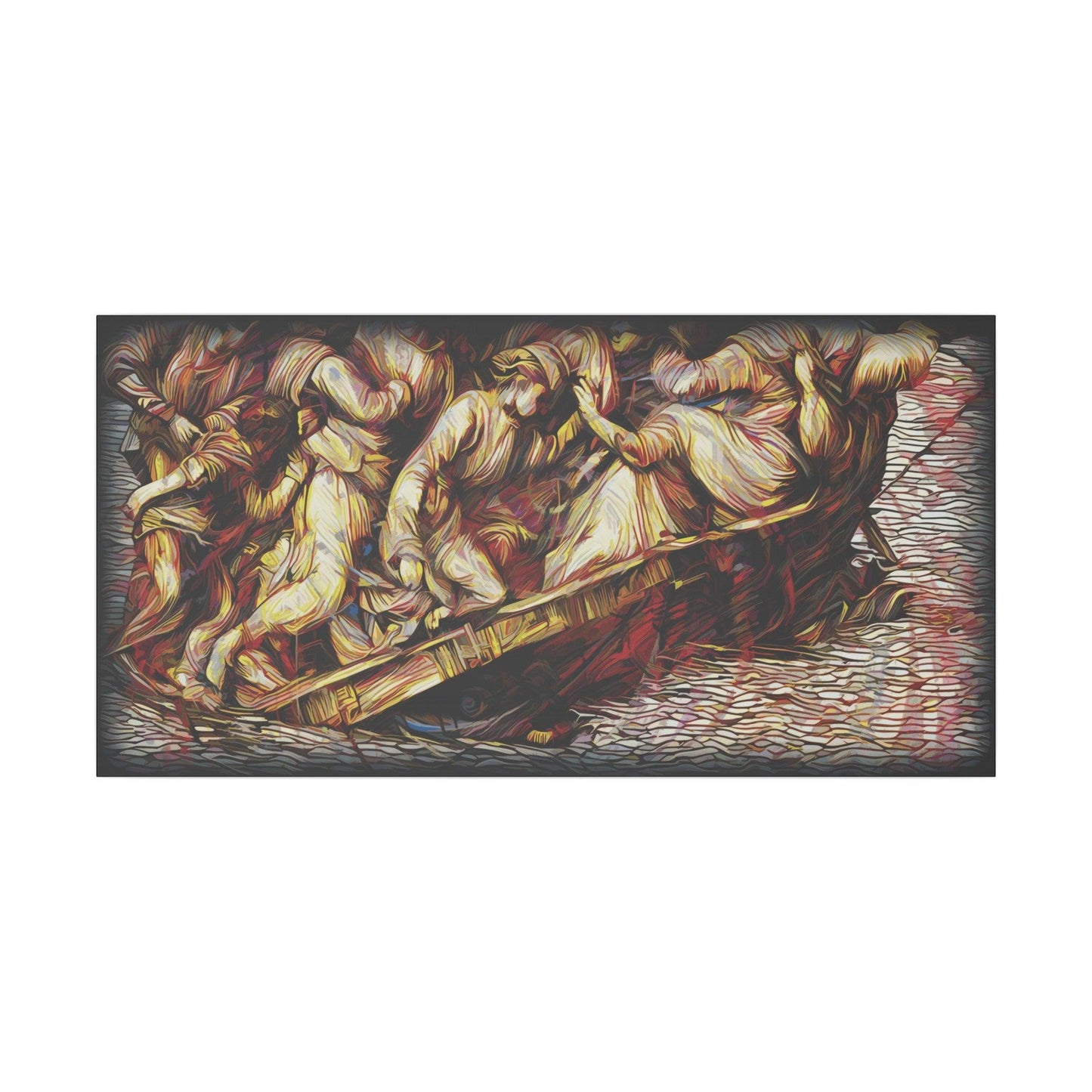Giclée Print Canvas - "Migratory Theater - Fourth Piece by Luigi_ArtSquare" - Artsquarenft