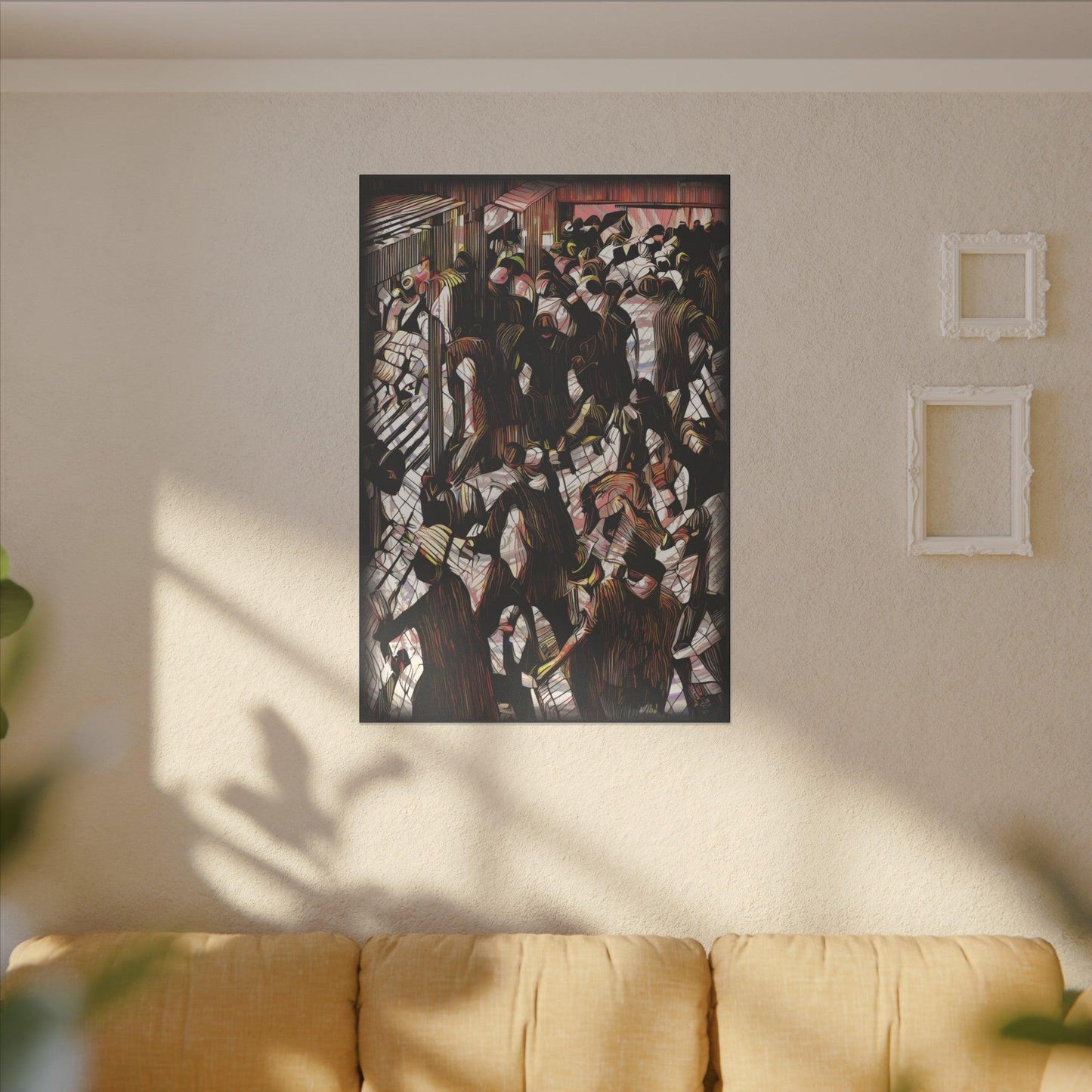Giclée Print Canvas - "Migratory Theater - Eighth Piece by Luigi_ArtSquare" - Artsquarenft