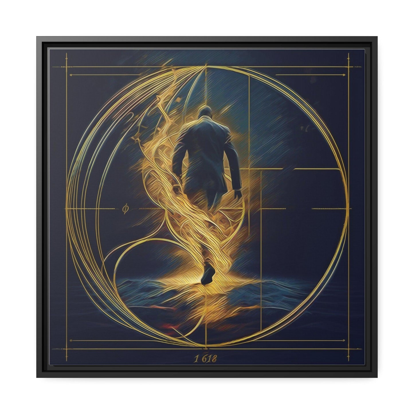 Matte Canvas, Black Frame - "Midnight Journey" Collection - Artsquarenft