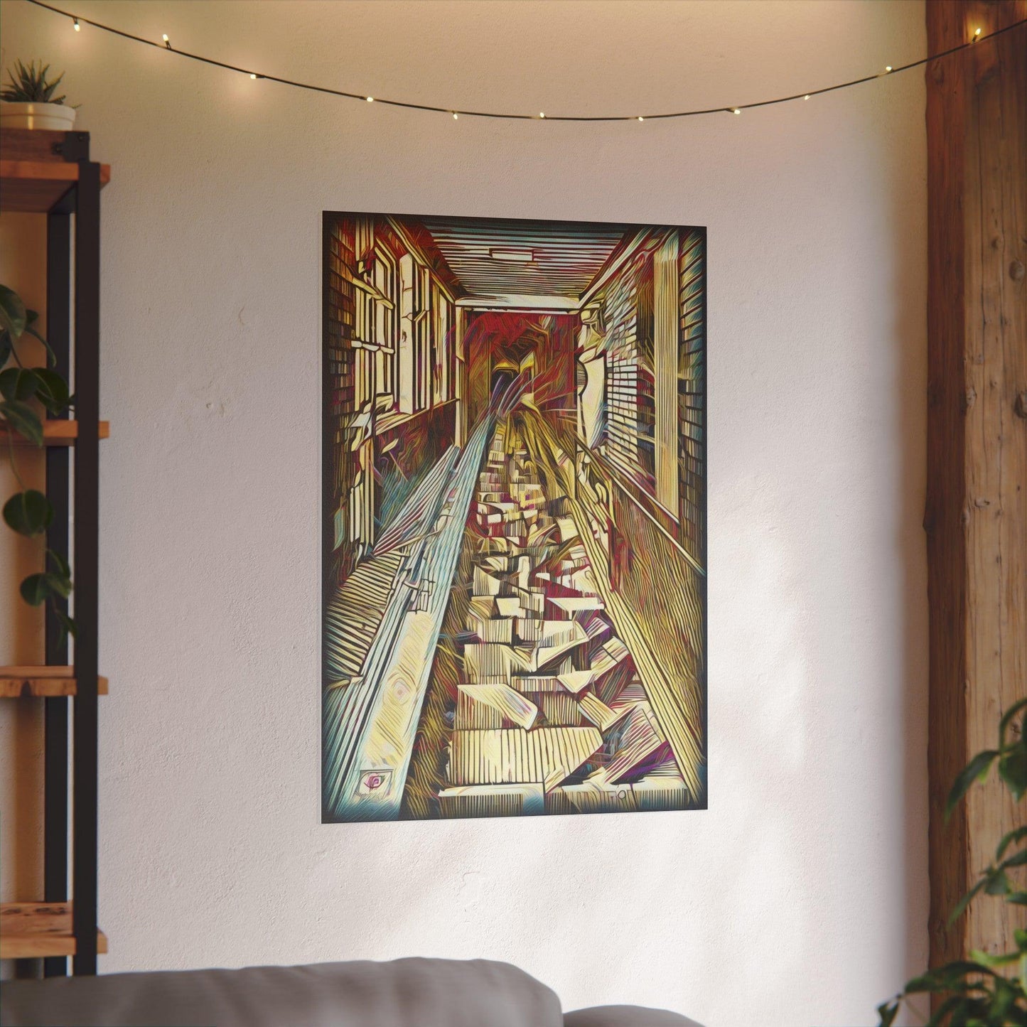 Giclée Print Canvas - "Migratory Theater - Tenth Piece by Luigi_ArtSquare" - Artsquarenft