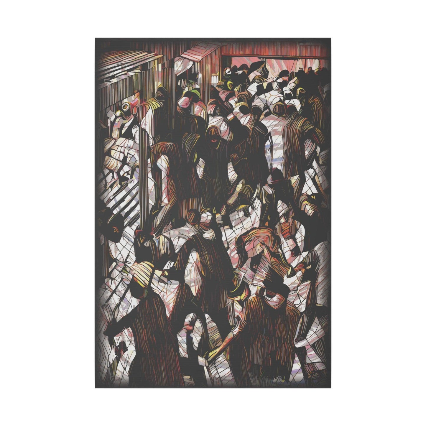 Giclée Print Canvas - "Migratory Theater - Eighth Piece by Luigi_ArtSquare" - Artsquarenft