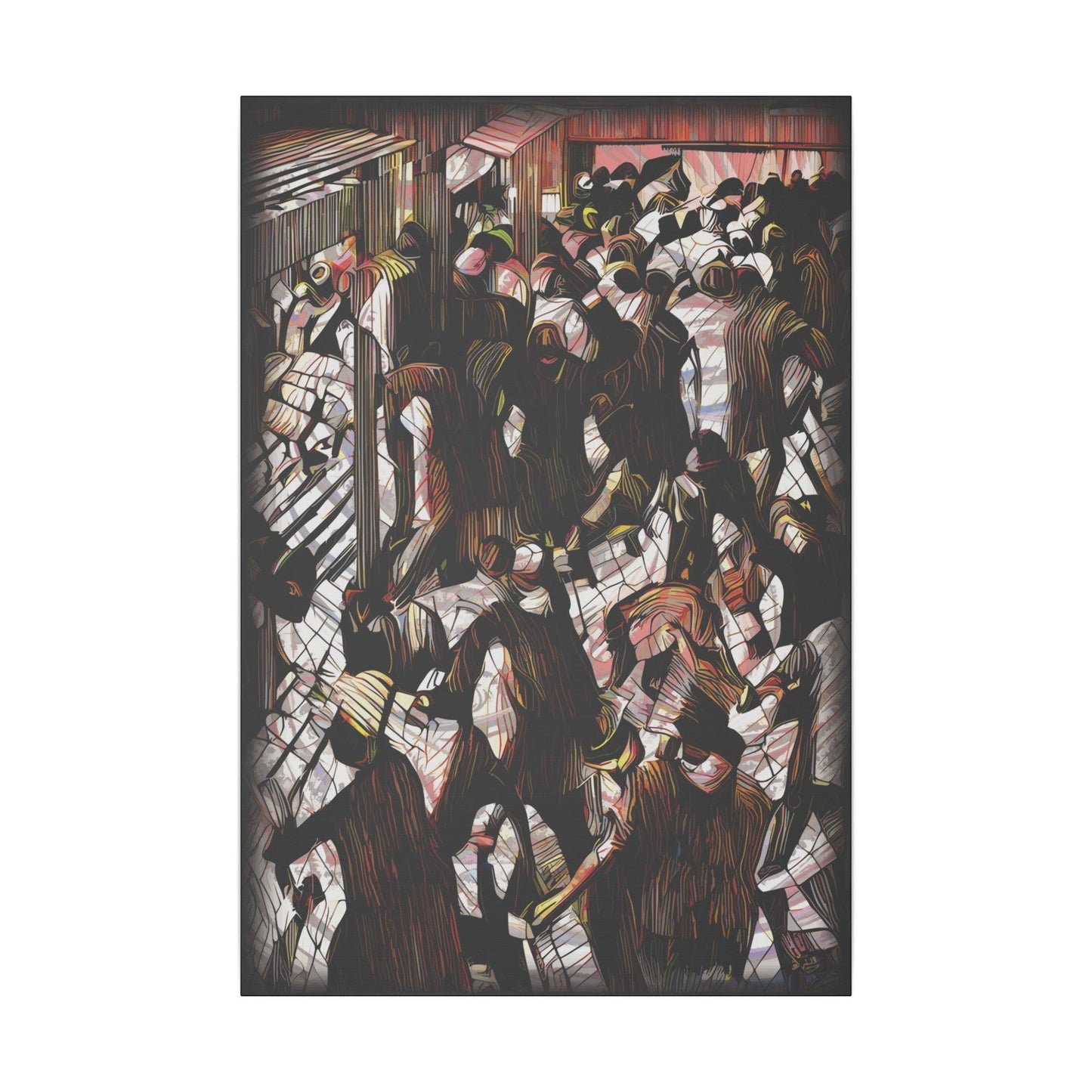 Giclée Print Canvas - "Migratory Theater - Eighth Piece by Luigi_ArtSquare" - Artsquarenft
