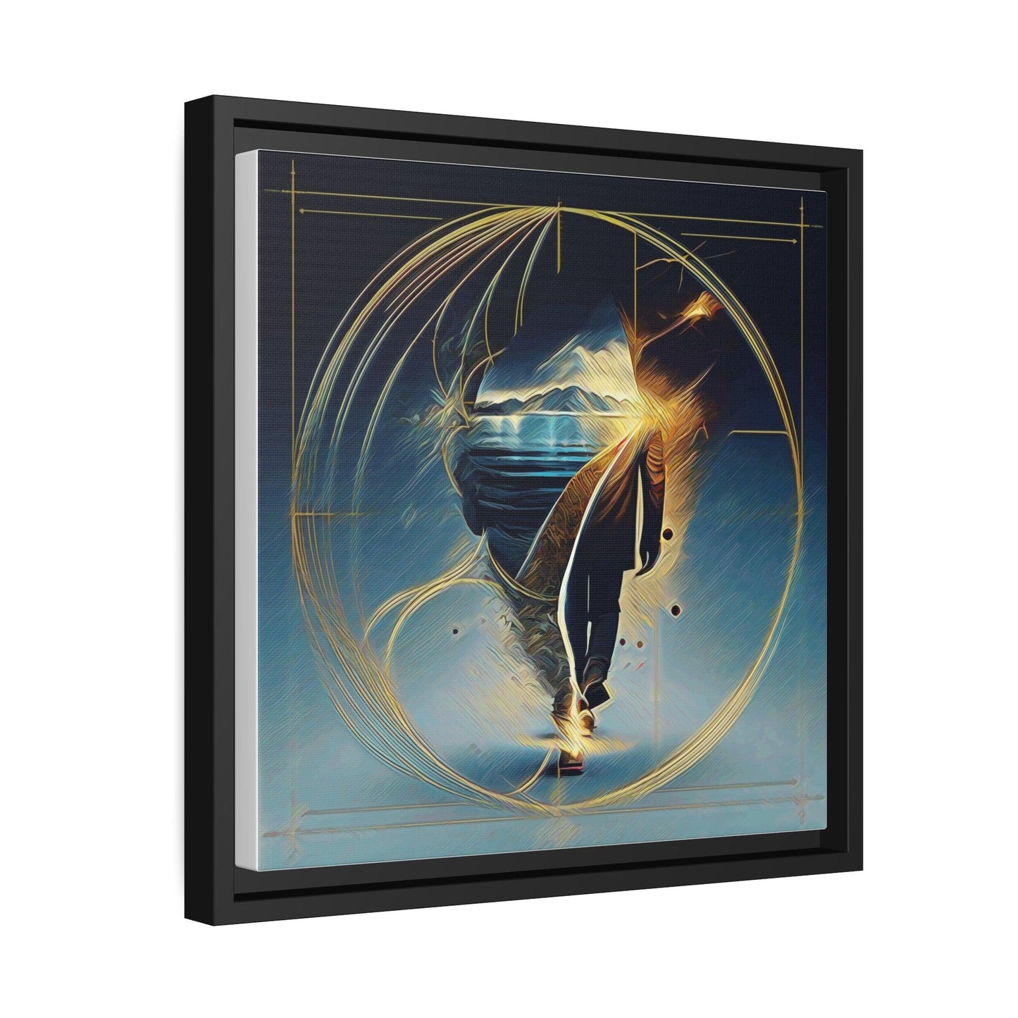 Matte Canvas, Black Frame - "Midnight Journey" Collection - Artsquarenft