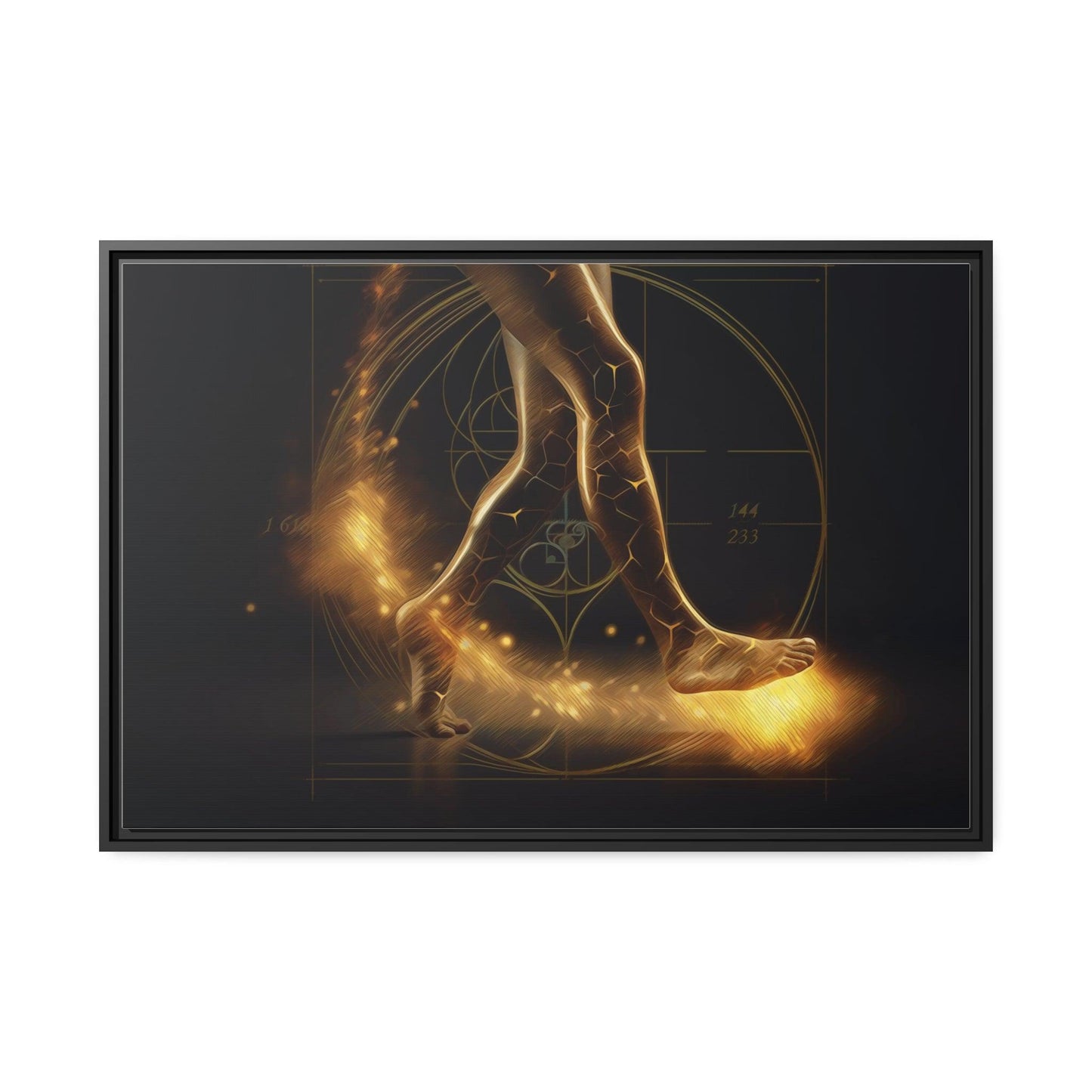 Matte Canvas, Black Frame - "Midnight Journey" Collection - Artsquarenft