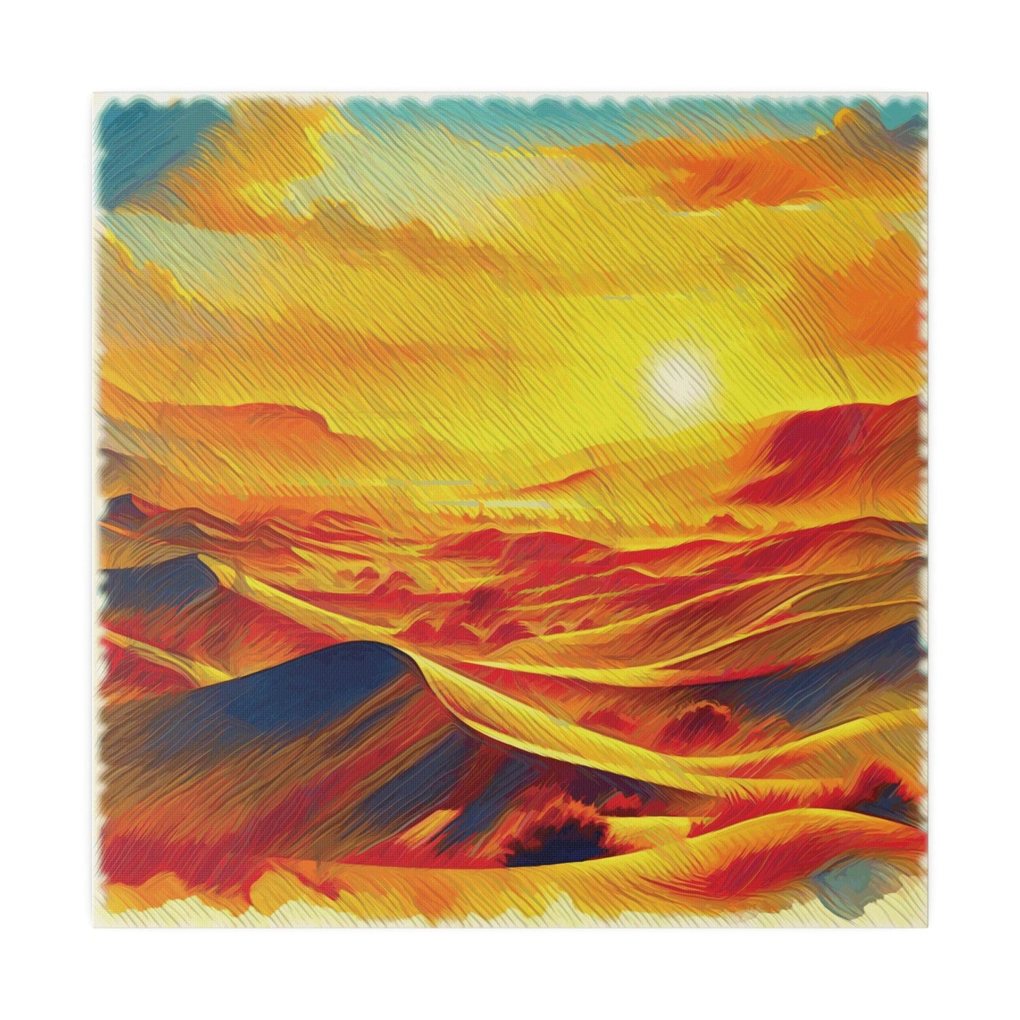 Golden Desert Mirage - Matte Canvas, Stretched, 0.75" - Artsquarenft