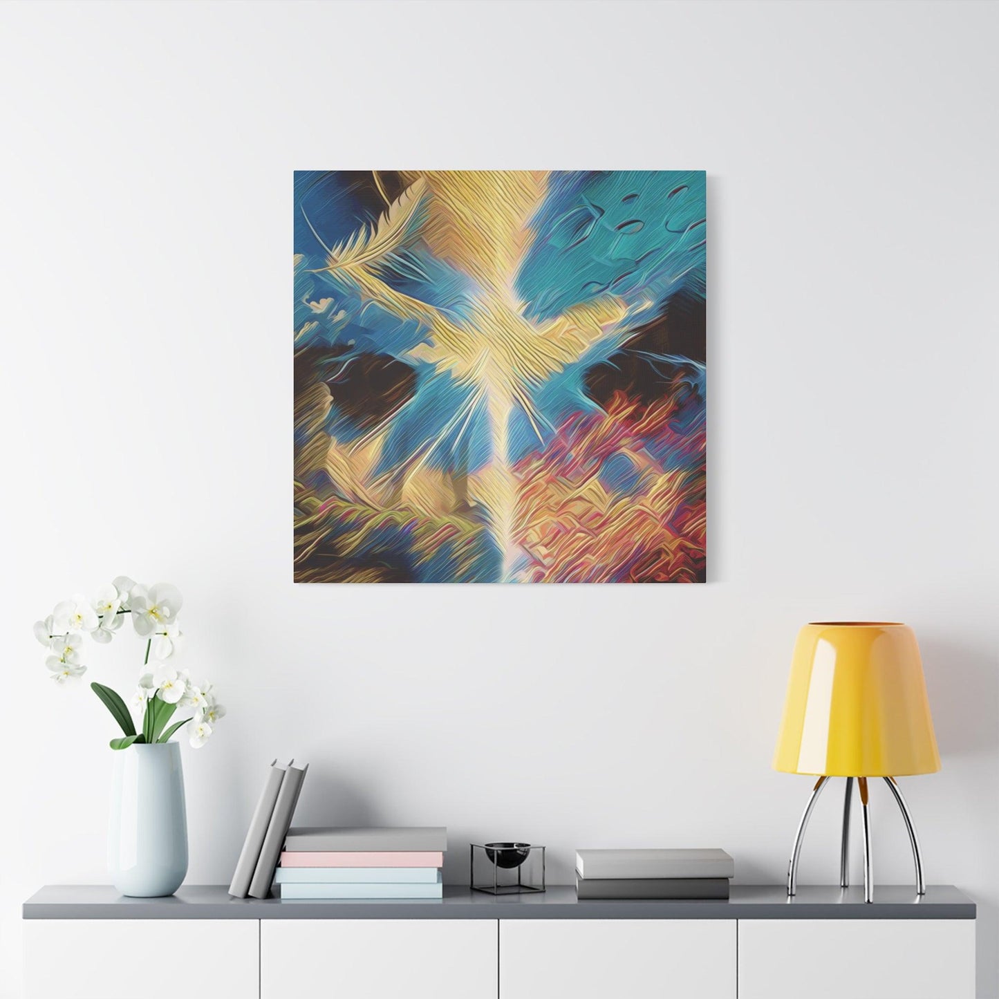 Matte Canvas, Stretched, 1.25" - Ether - The Quintessence" - Elements Collection - Artsquarenft
