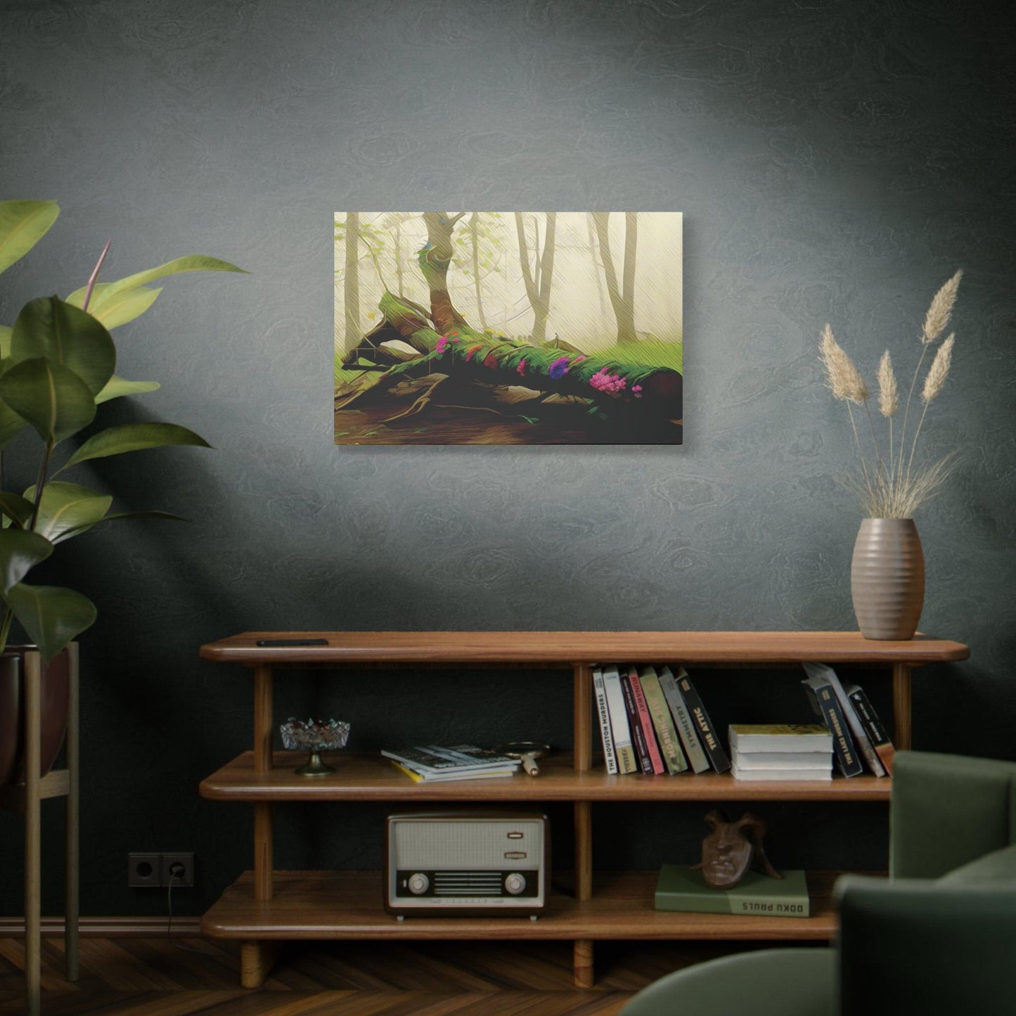 Matte Canvas, Stretched, 1.25" - "Earth - The Solid Call" - Elements Collection - Artsquarenft