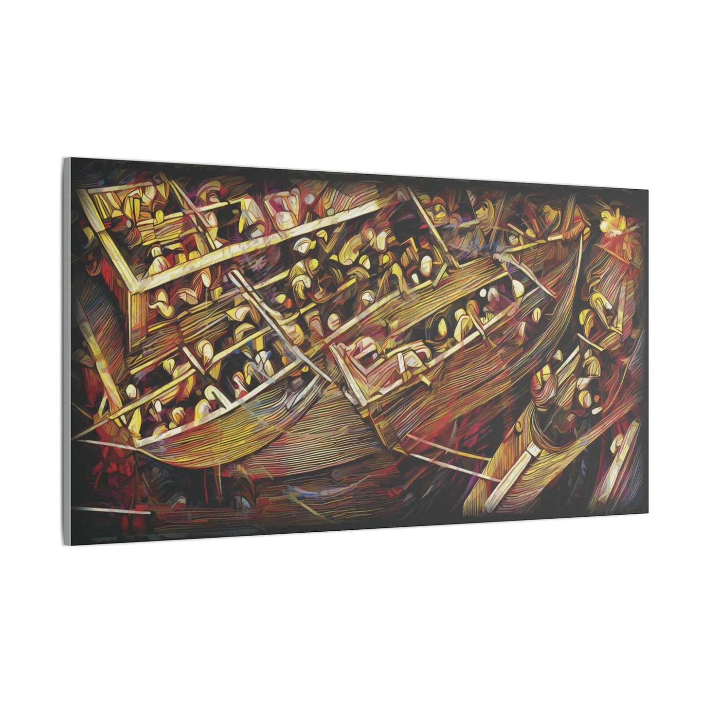 Giclée Print Canvas - "Migratory Theater - Third Piece by Luigi_ArtSquare" - Artsquarenft
