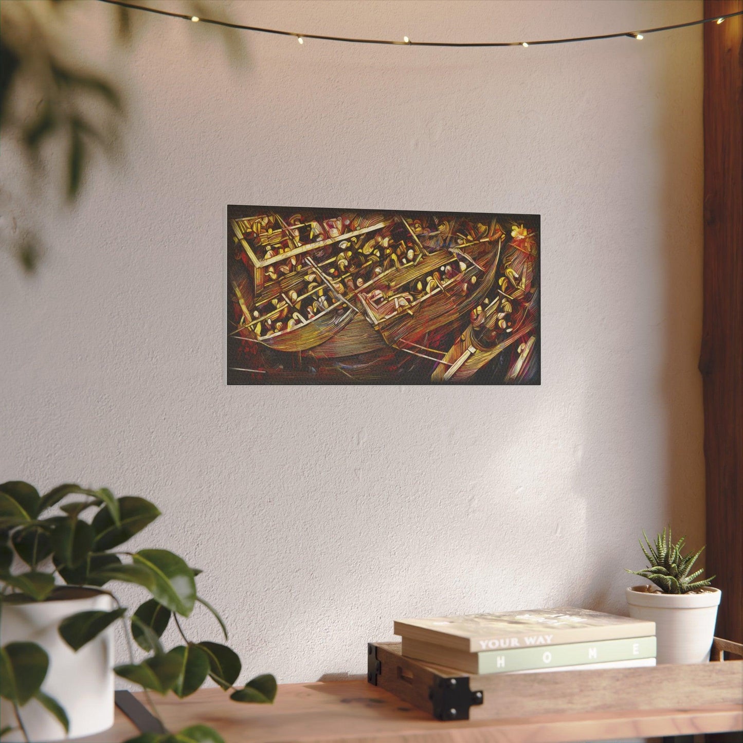 Giclée Print Canvas - "Migratory Theater - Third Piece by Luigi_ArtSquare" - Artsquarenft