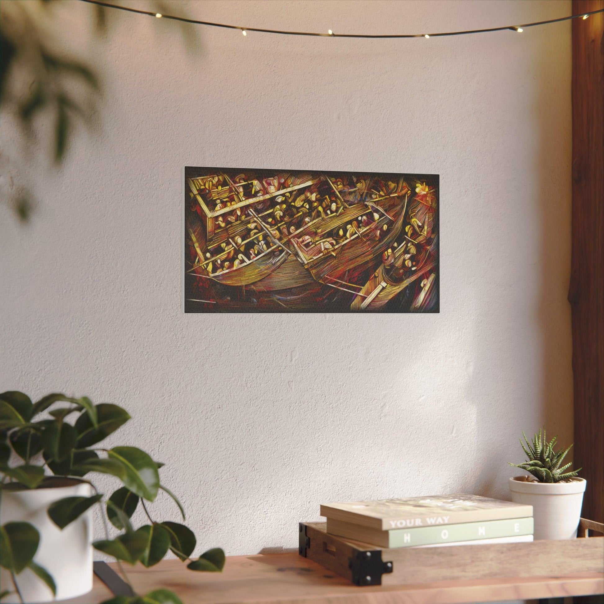 Giclée Print Canvas - "Migratory Theater - Third Piece by Luigi_ArtSquare" - Artsquarenft