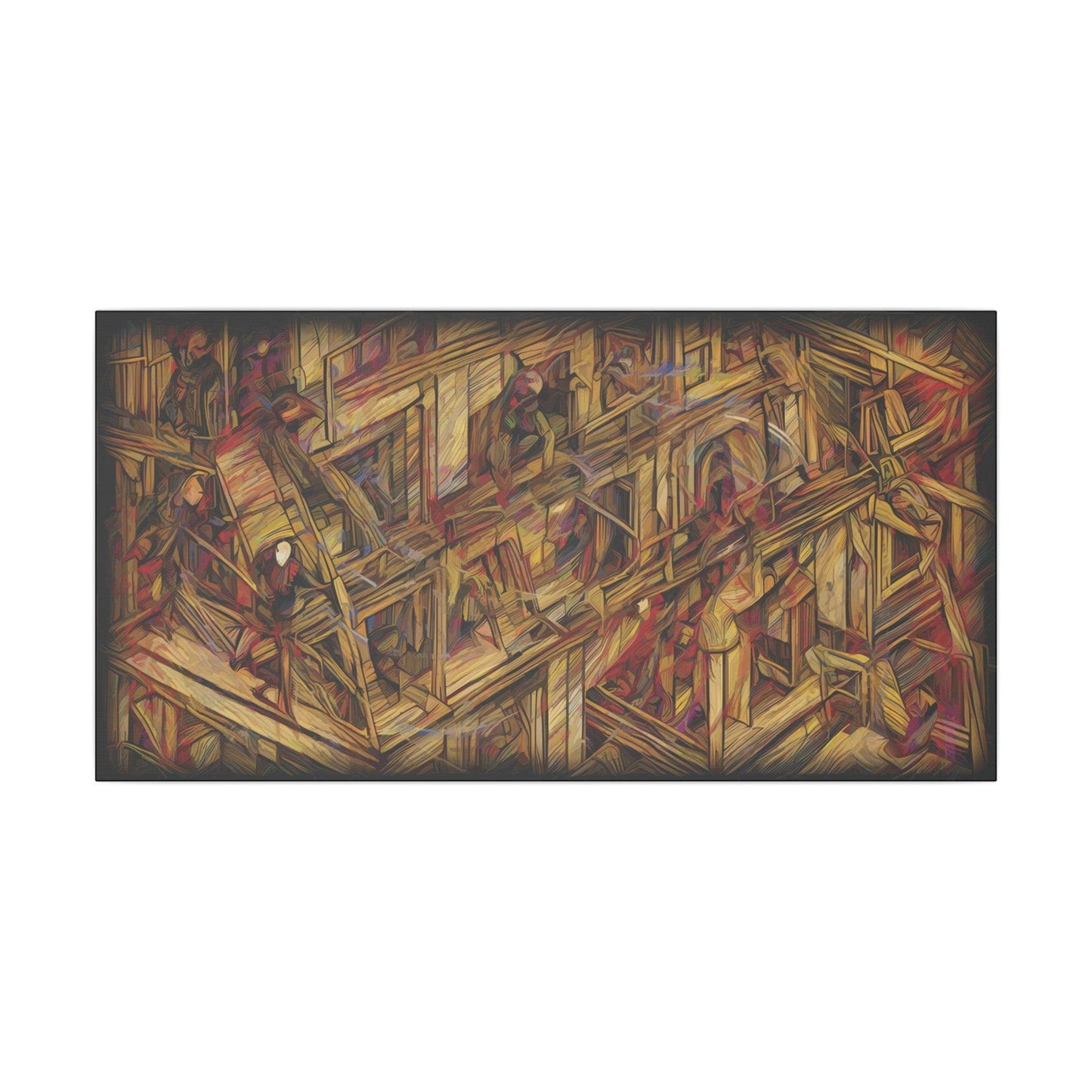 Giclée Print Canvas "Migratory Theater - First Piece by Luigi_ArtSquare" - Artsquarenft