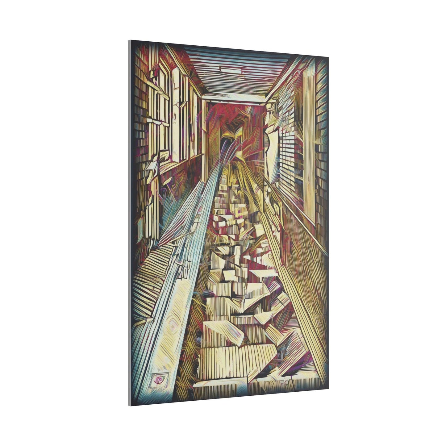 Giclée Print Canvas - "Migratory Theater - Tenth Piece by Luigi_ArtSquare" - Artsquarenft