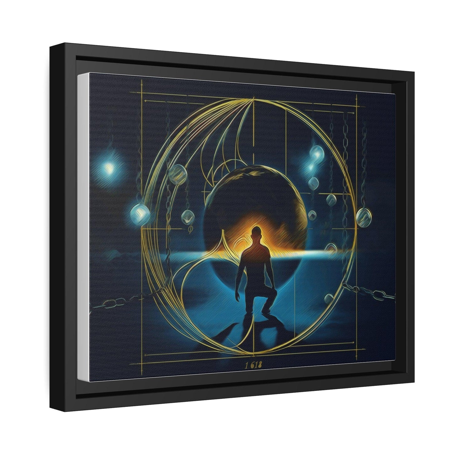 Matte Canvas, Black Frame - "Midnight Journey" Collection - Artsquarenft