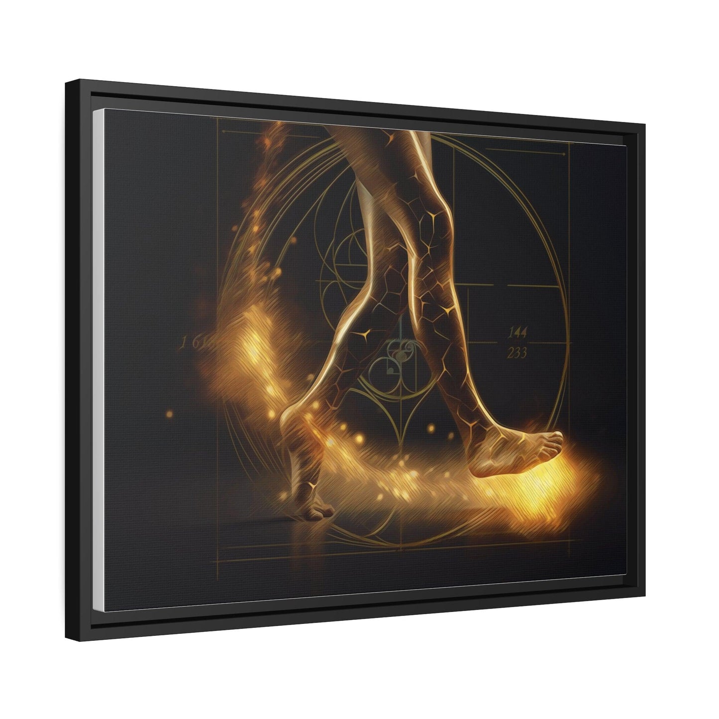 Matte Canvas, Black Frame - "Midnight Journey" Collection - Artsquarenft
