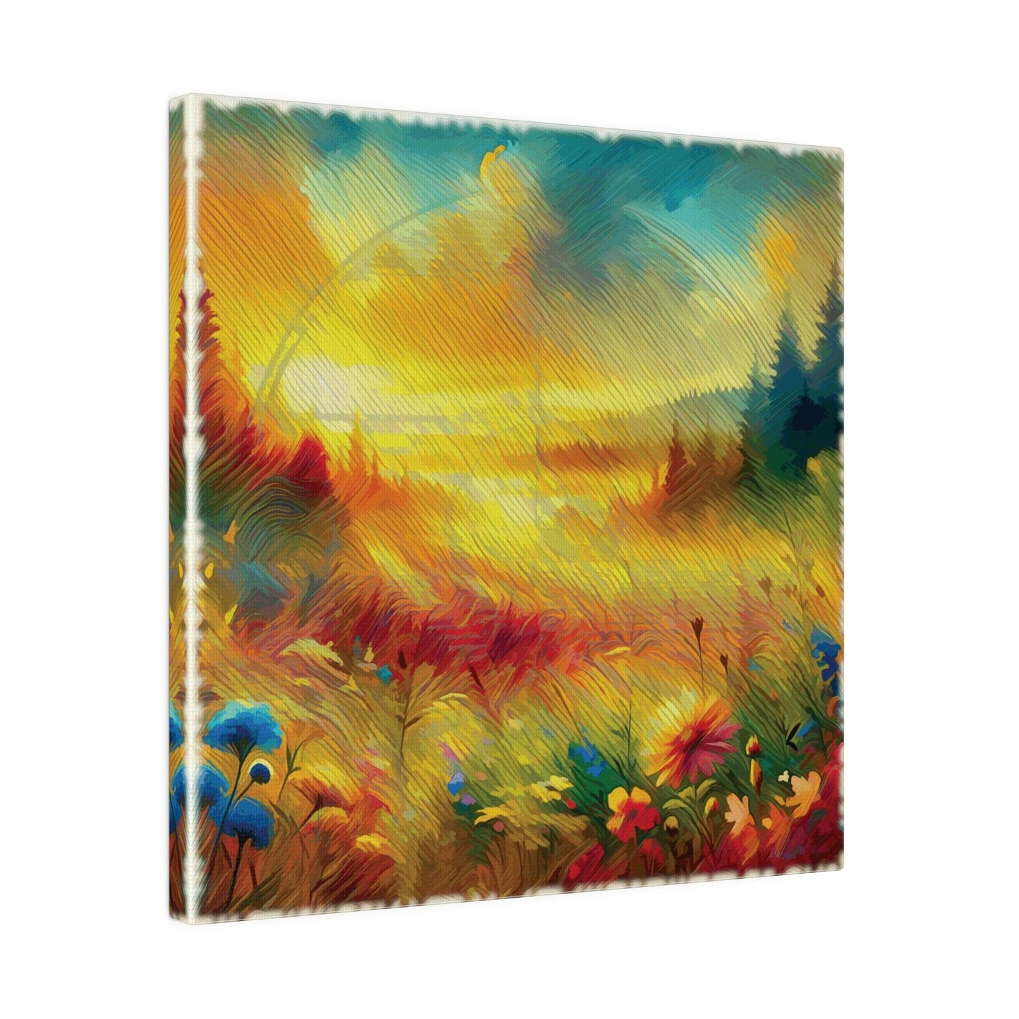Sunlit Meadow Blossom - Matte Canvas, Stretched, 0.75" - Artsquarenft