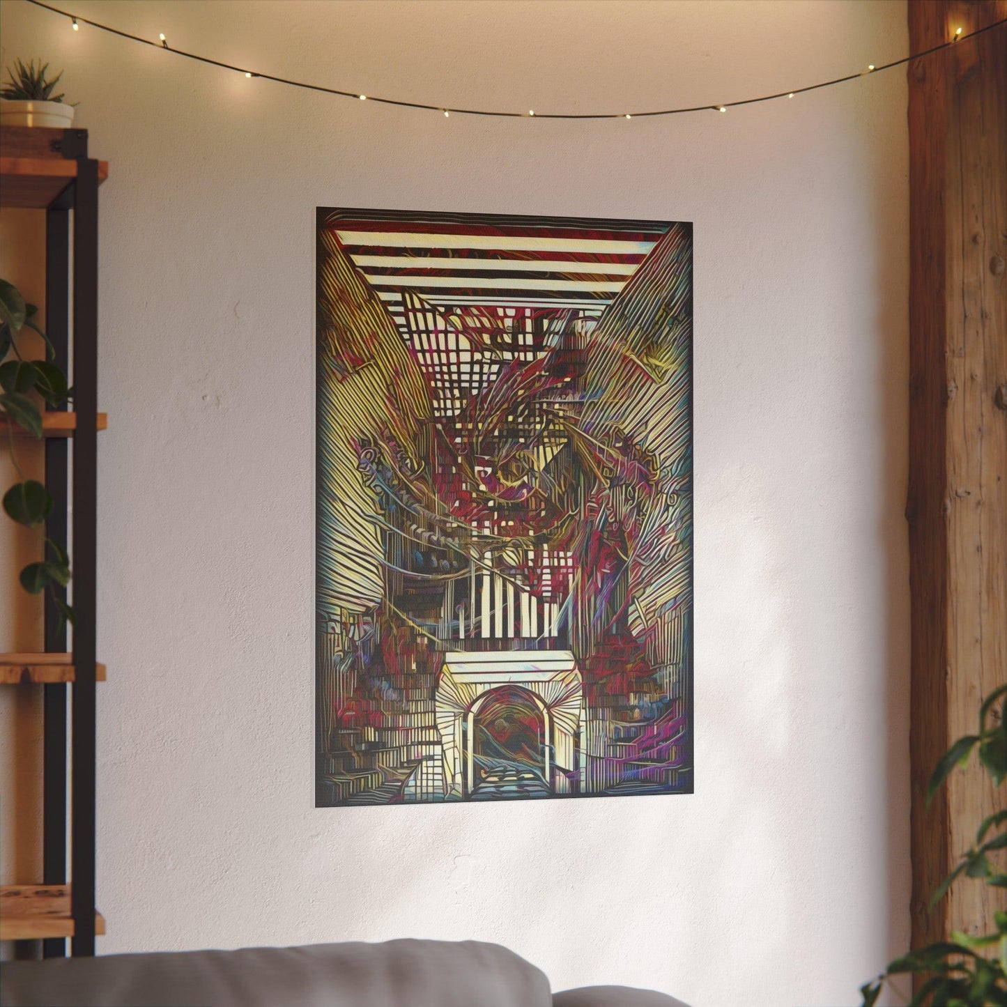 Giclée Print Canvas - "Migratory Theater - Seventh Piece by Luigi_ArtSquare" - Artsquarenft