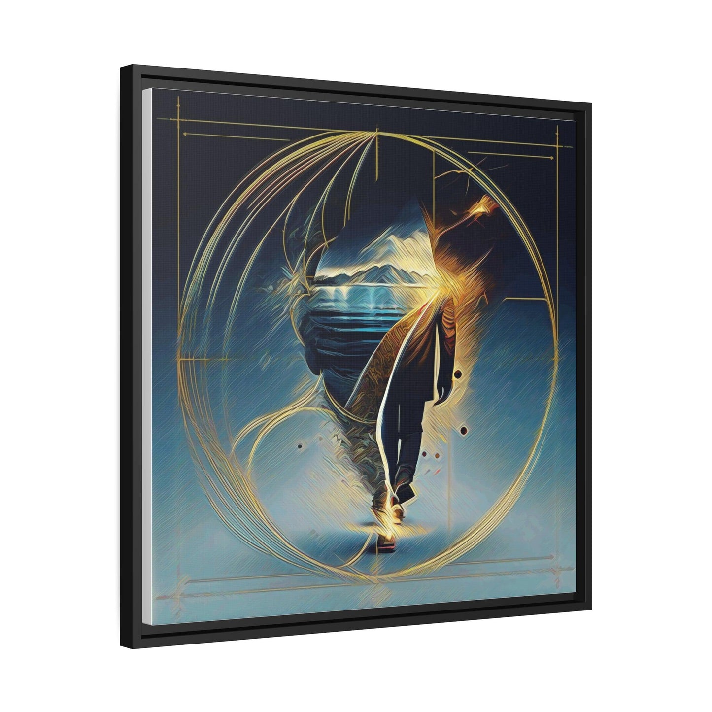 Matte Canvas, Black Frame - "Midnight Journey" Collection - Artsquarenft
