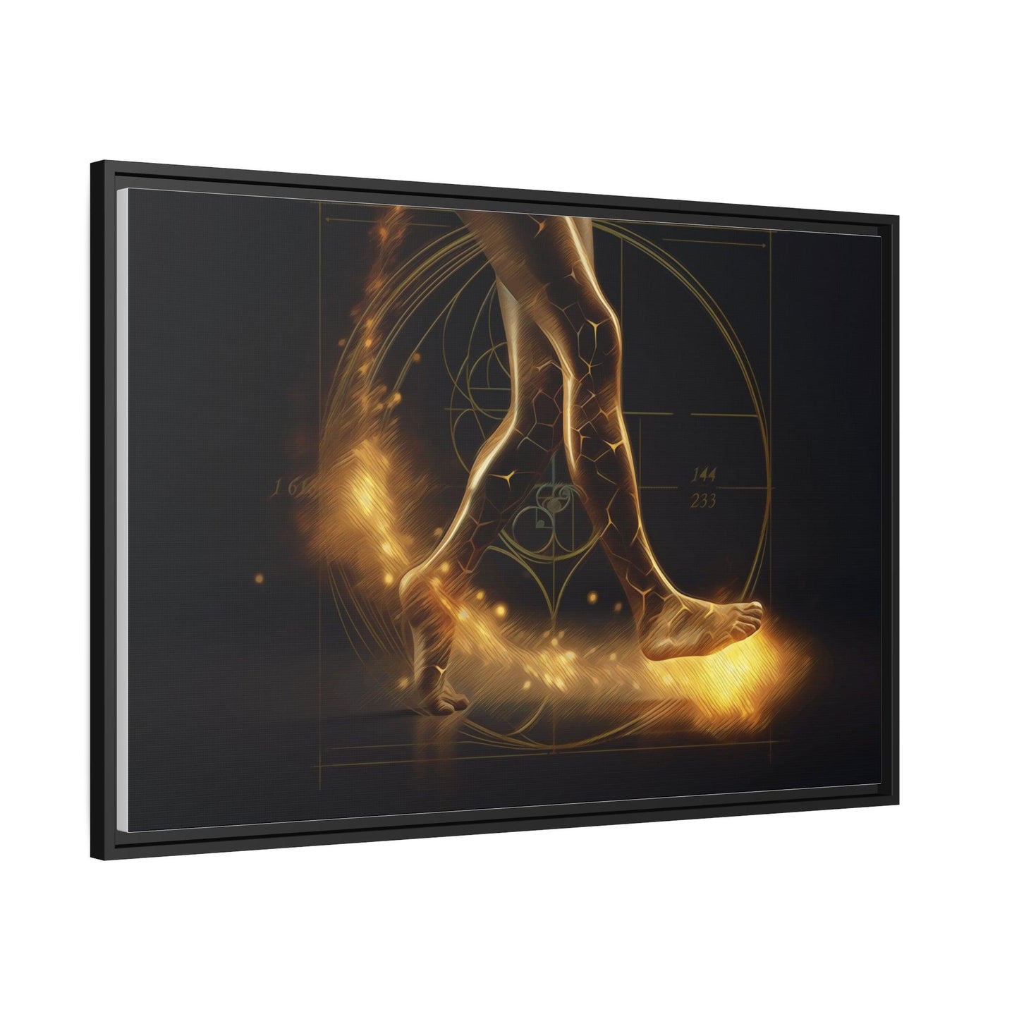 Matte Canvas, Black Frame - "Midnight Journey" Collection - Artsquarenft