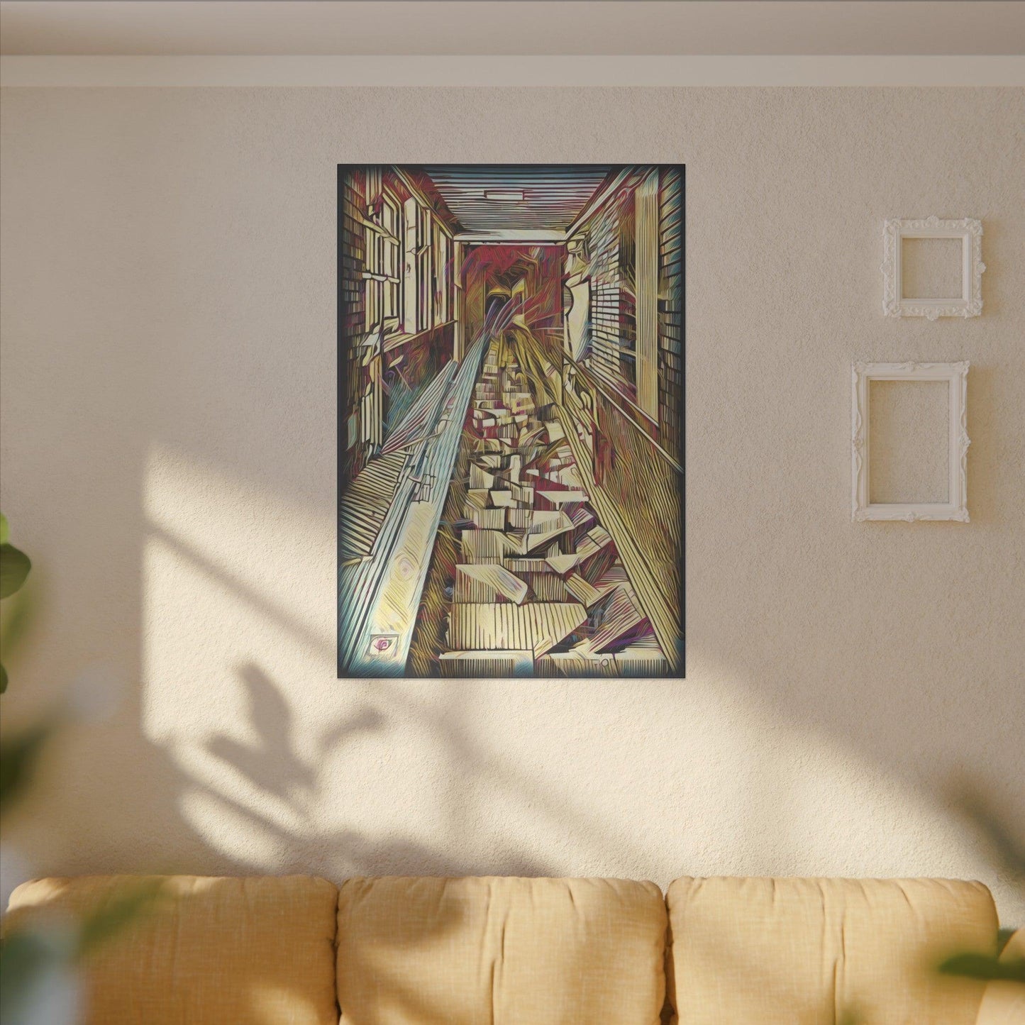 Giclée Print Canvas - "Migratory Theater - Tenth Piece by Luigi_ArtSquare" - Artsquarenft