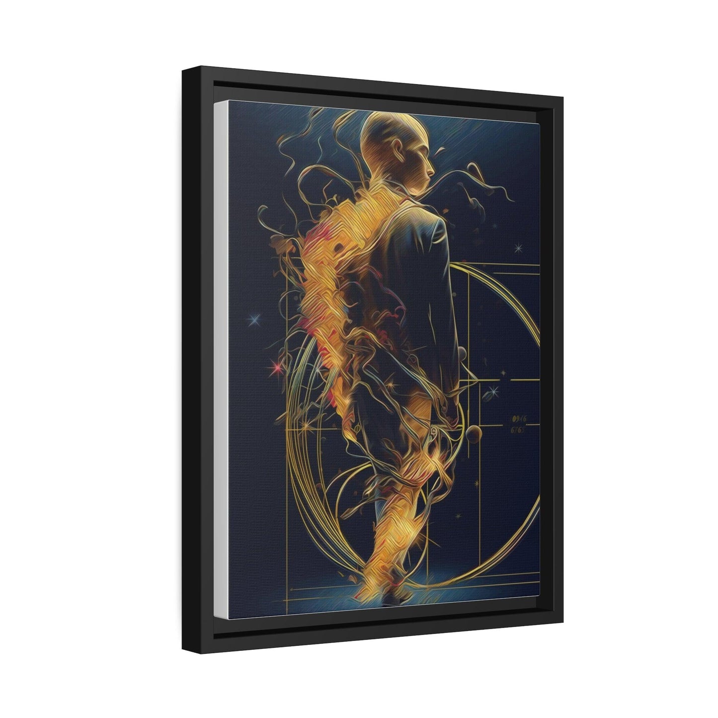 Matte Canvas, Black Frame - "Midnight Journey" Collection - Artsquarenft