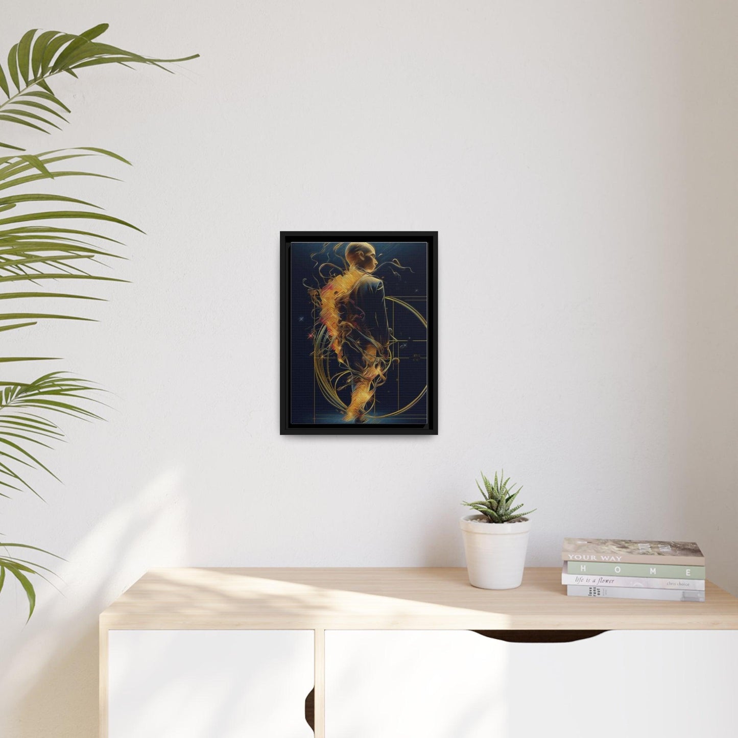 Matte Canvas, Black Frame - "Midnight Journey" Collection - Artsquarenft