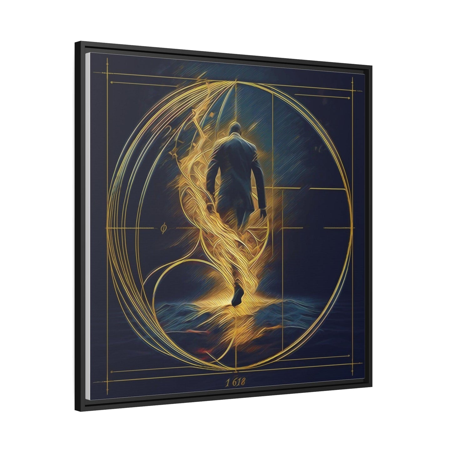 Matte Canvas, Black Frame - "Midnight Journey" Collection - Artsquarenft