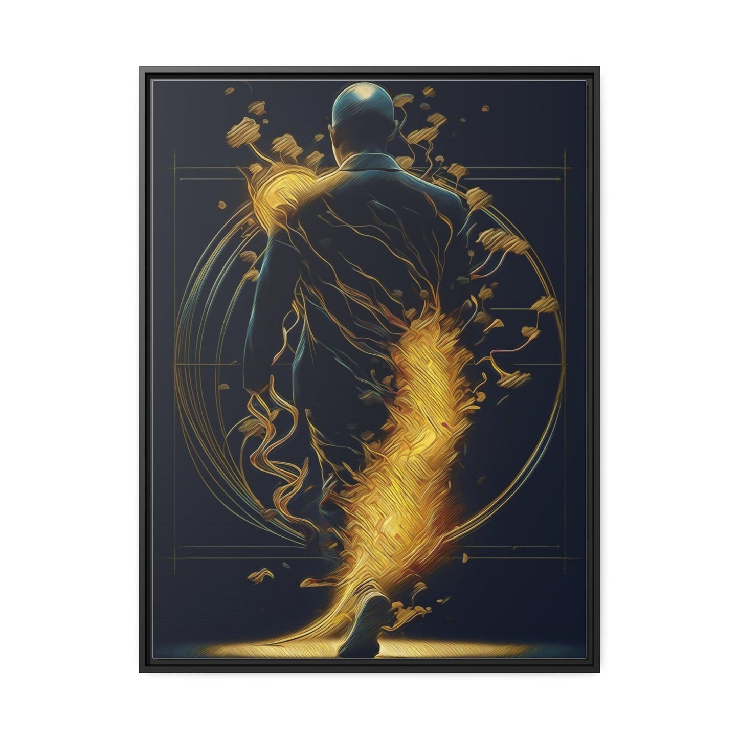 Matte Canvas, Black Frame - "Midnight Journey" Collection - Artsquarenft