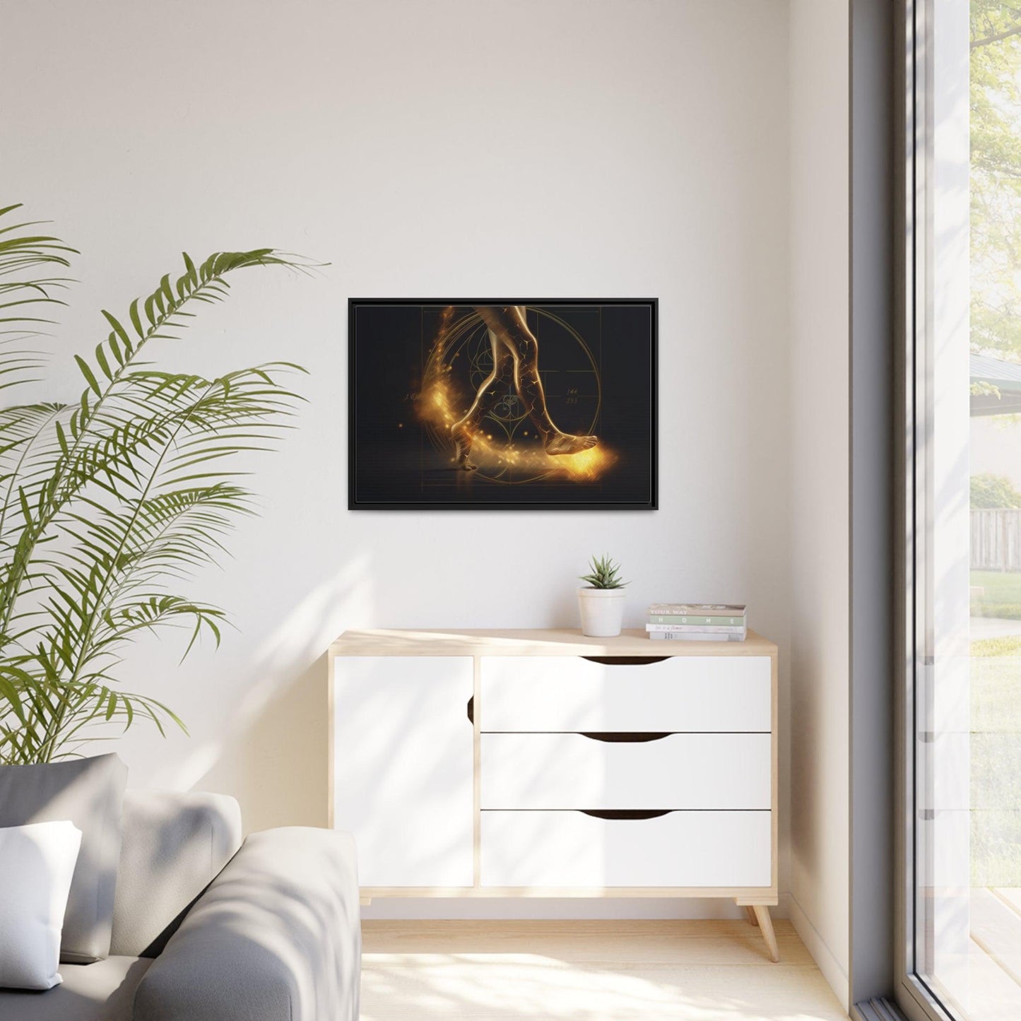 Matte Canvas, Black Frame - "Midnight Journey" Collection - Artsquarenft