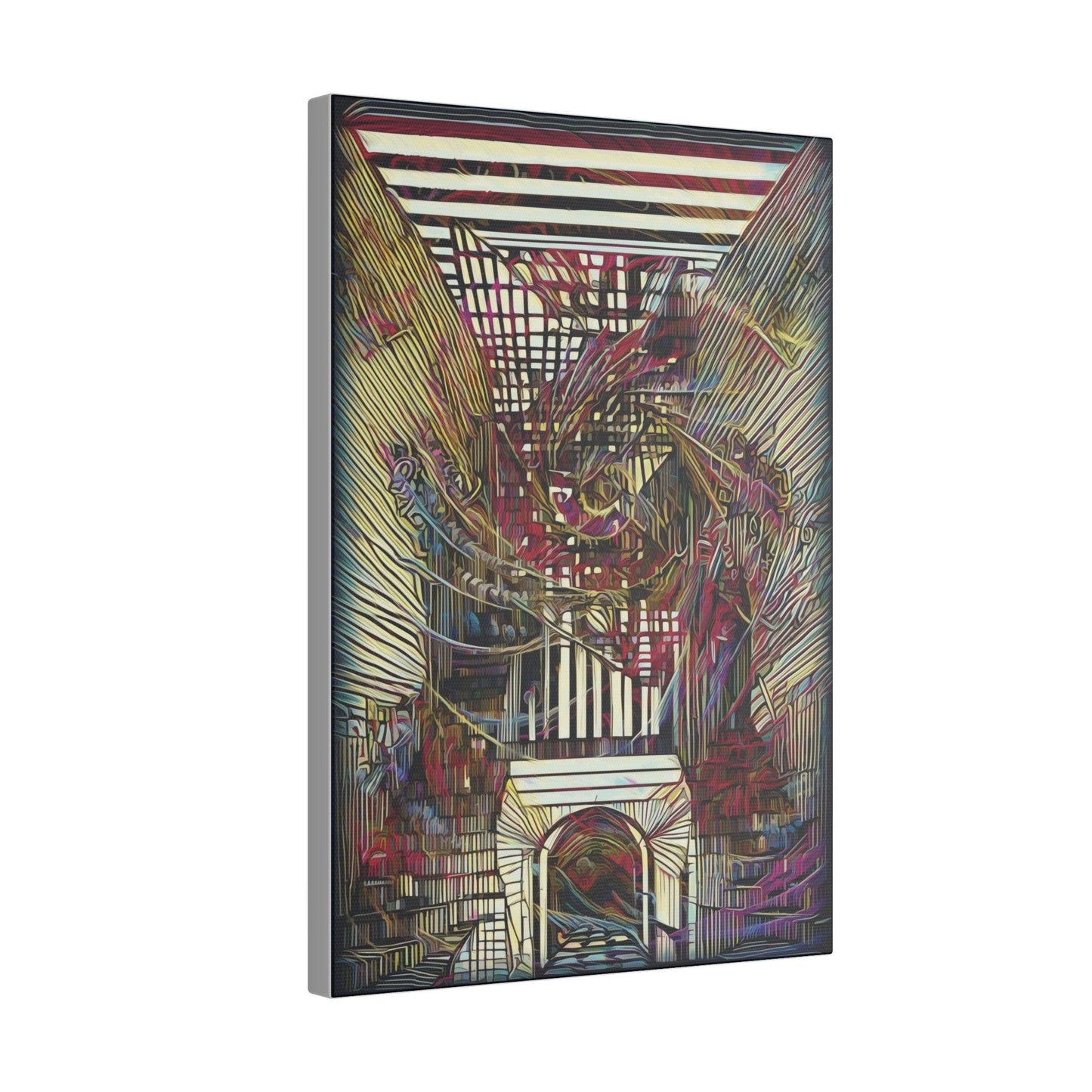Giclée Print Canvas - "Migratory Theater - Seventh Piece by Luigi_ArtSquare" - Artsquarenft