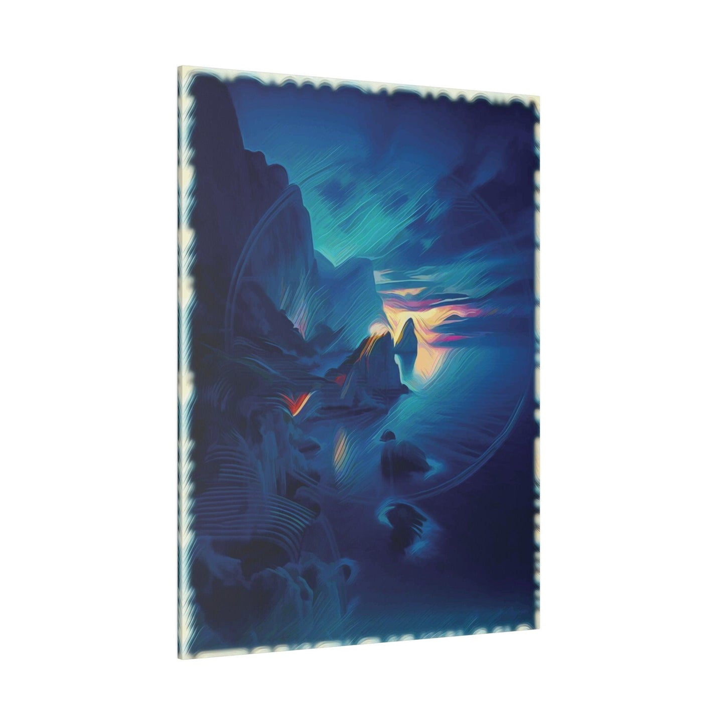 Twilight Coastal Serenity - Matte Canvas, Stretched, 0.75" - Artsquarenft