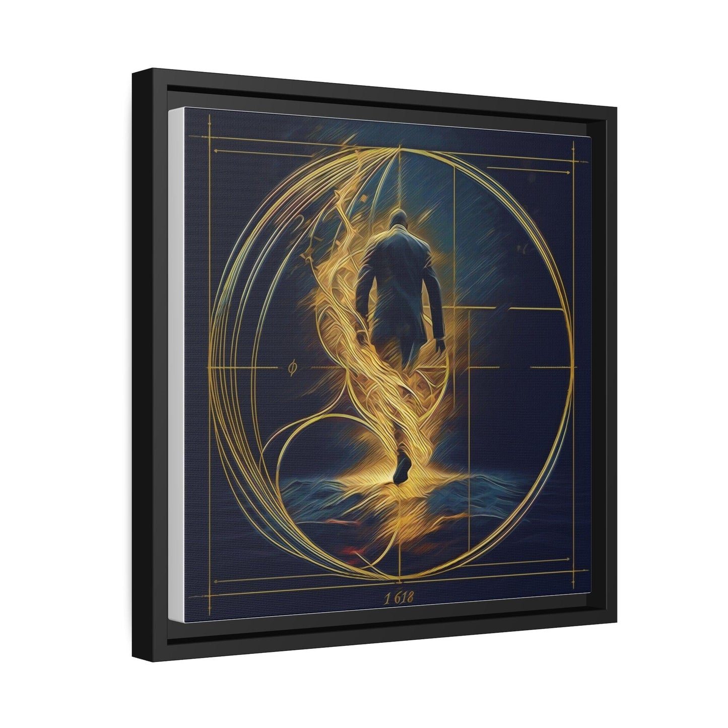 Matte Canvas, Black Frame - "Midnight Journey" Collection - Artsquarenft