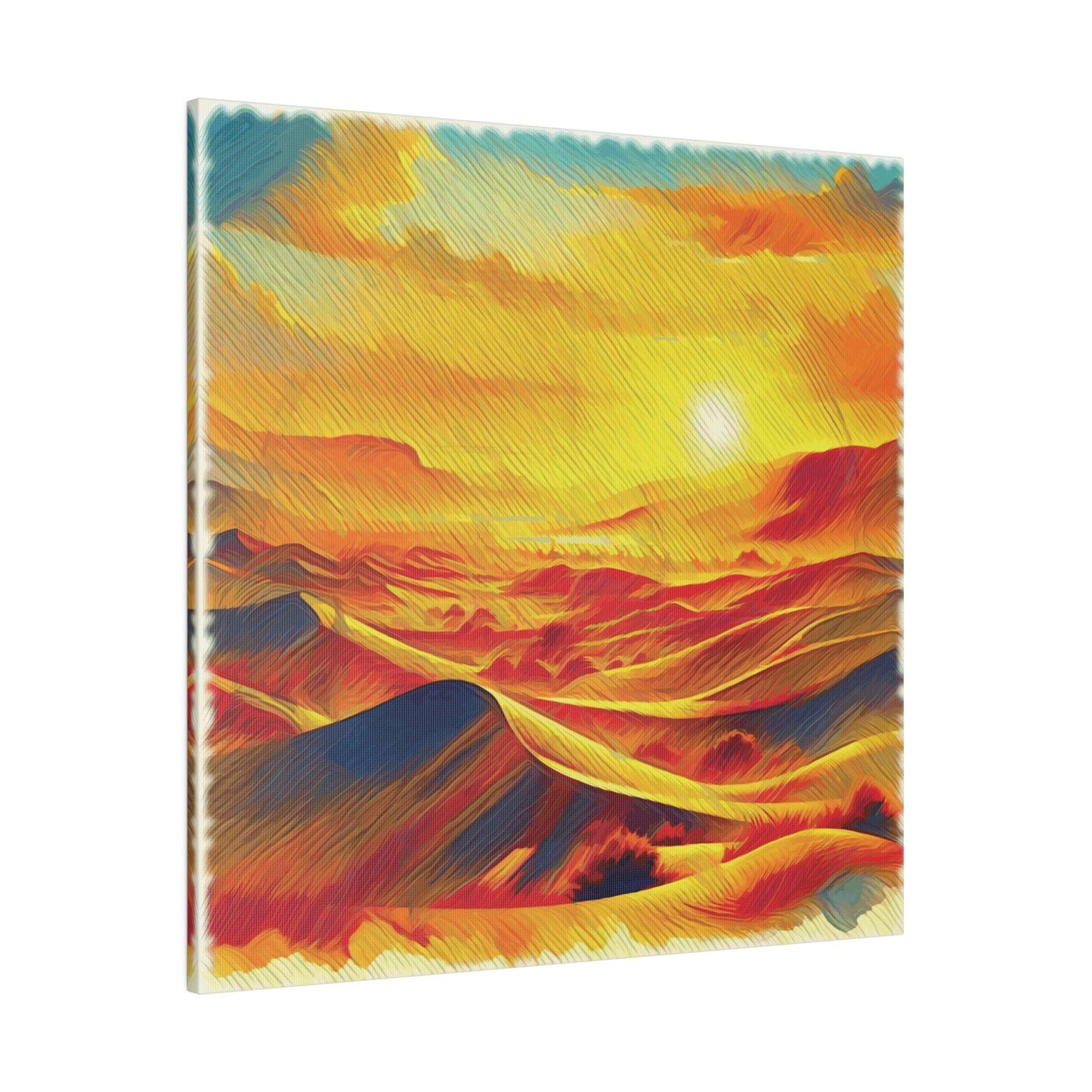 Golden Desert Mirage - Matte Canvas, Stretched, 0.75" - Artsquarenft