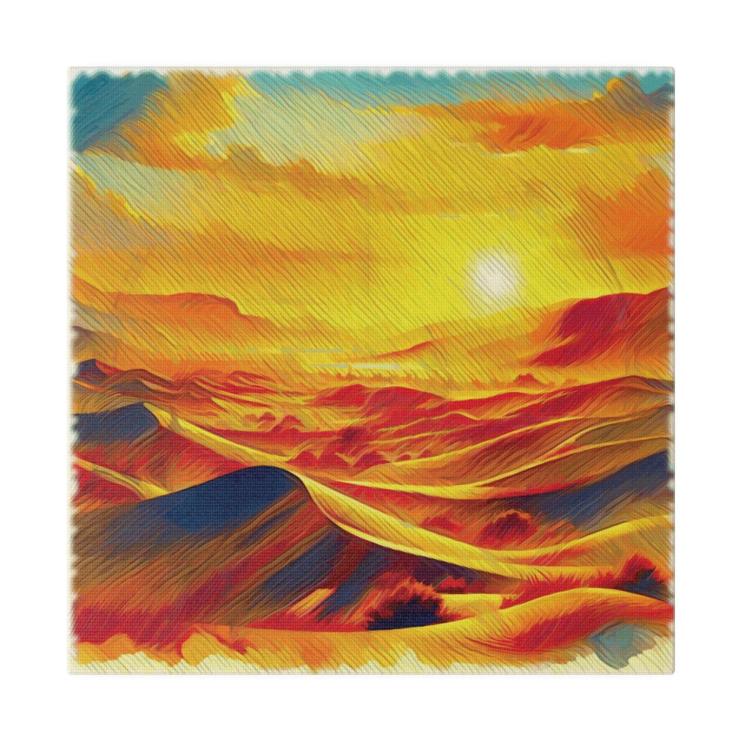 Golden Desert Mirage - Matte Canvas, Stretched, 0.75" - Artsquarenft