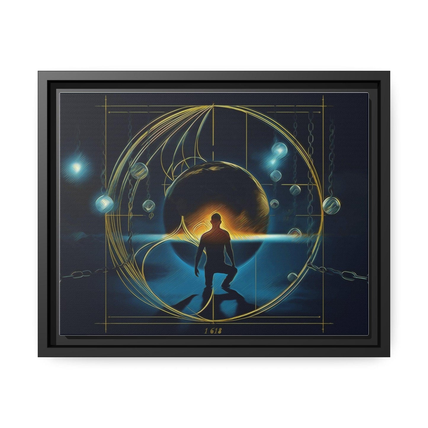 Matte Canvas, Black Frame - "Midnight Journey" Collection - Artsquarenft